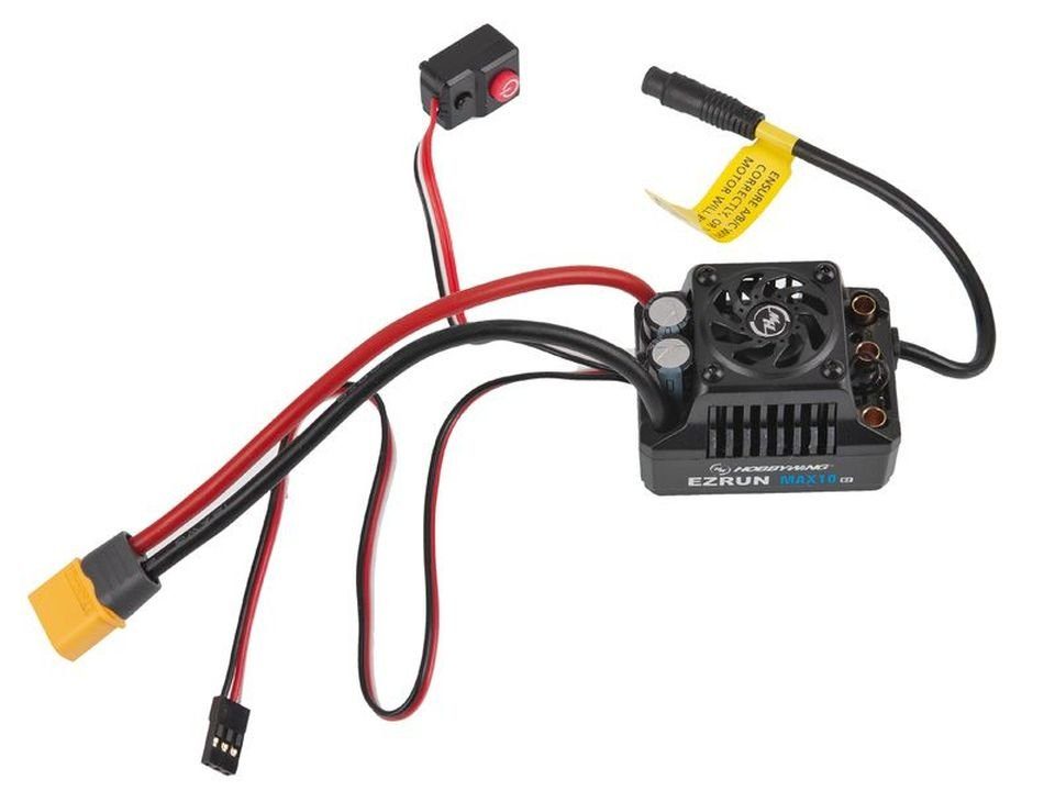 Hobbywing Ezrun MAX10 G2 Brushless Regler 140A 2-4S LiPo für 1:10 RC-Fernsteuerung