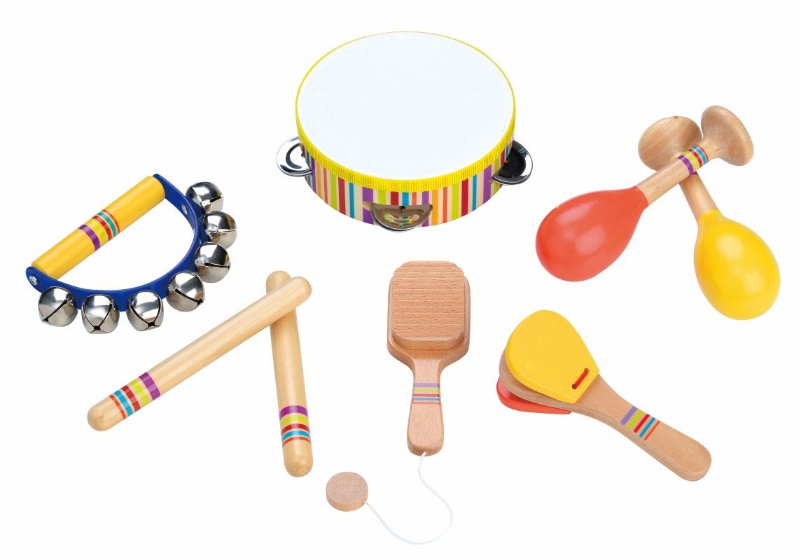 Lelin Spielzeug-Musikinstrument 21003 Holzspielzeug Instrumenten Set - First Musical