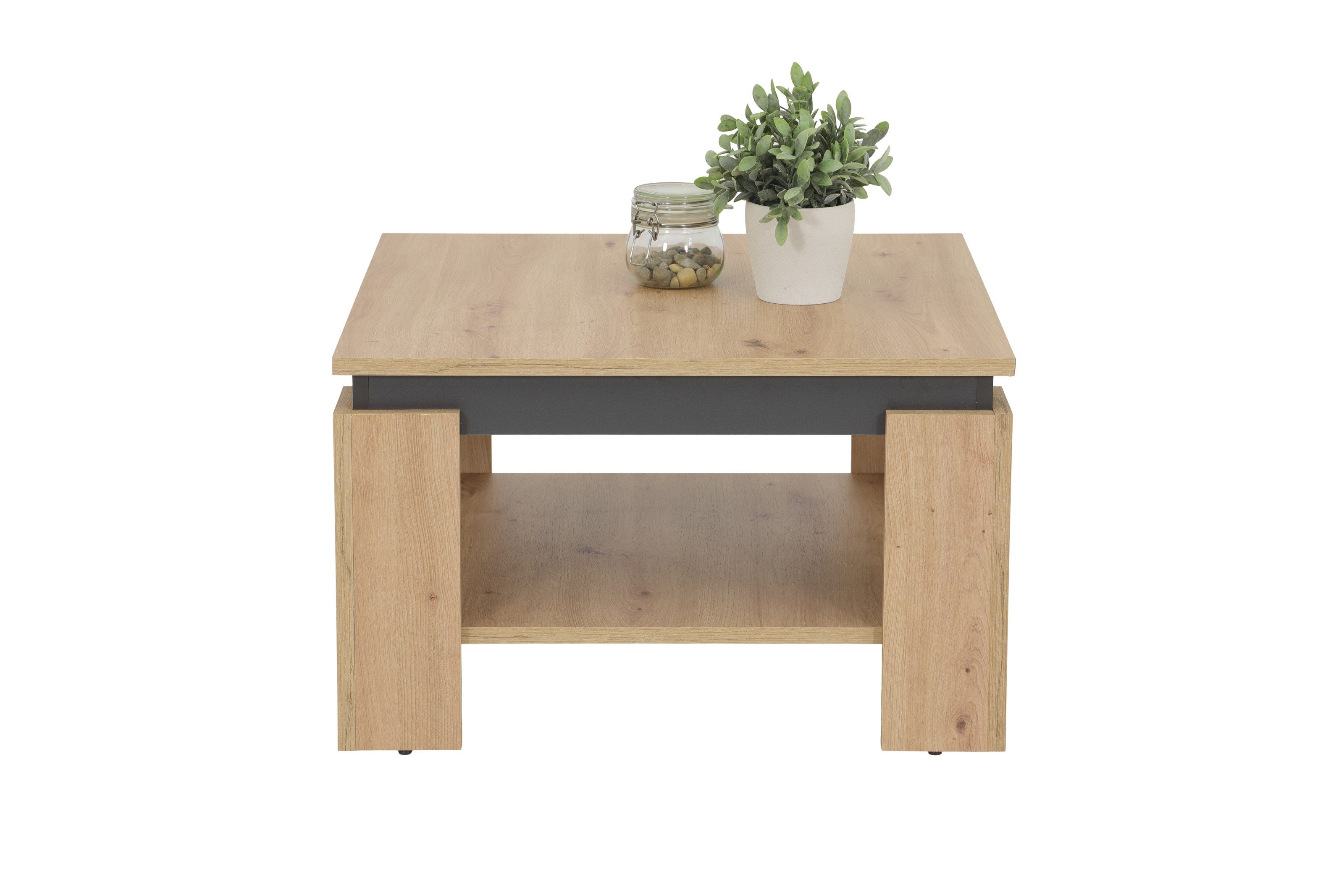 PREISBRECHER Couchtisch TIM III, 68 x 41 x 68 cm (B/H/T)