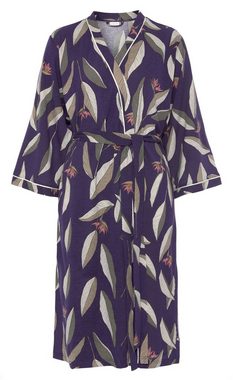 LASCANA Kimono, Midilänge, Single-Jersey, Kimono-Kragen, Gürtel, in Wadenlänge und Kontrastpaspeln