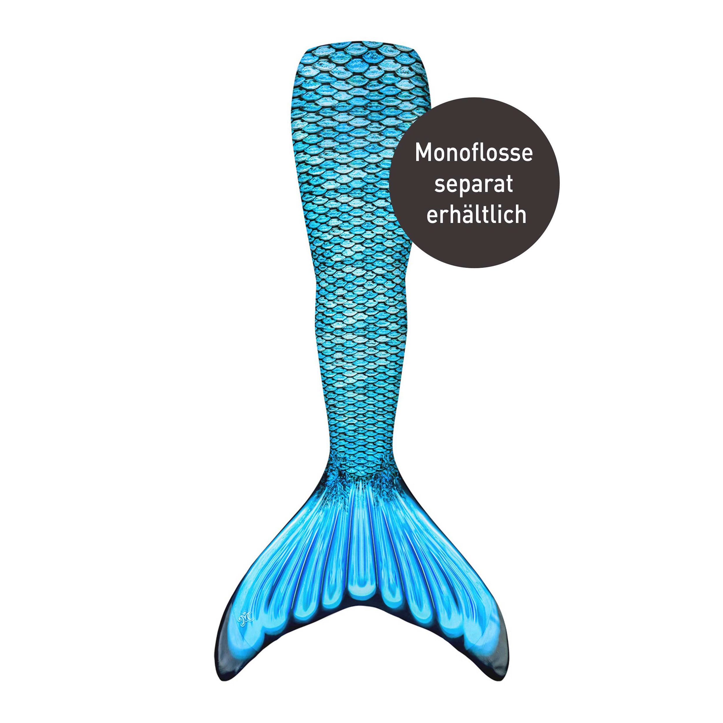Fin Fun Monoflosse Fin Fun Stoff OHNE MONOFLOSSE, Tidal Teal, Youth L (134-143)