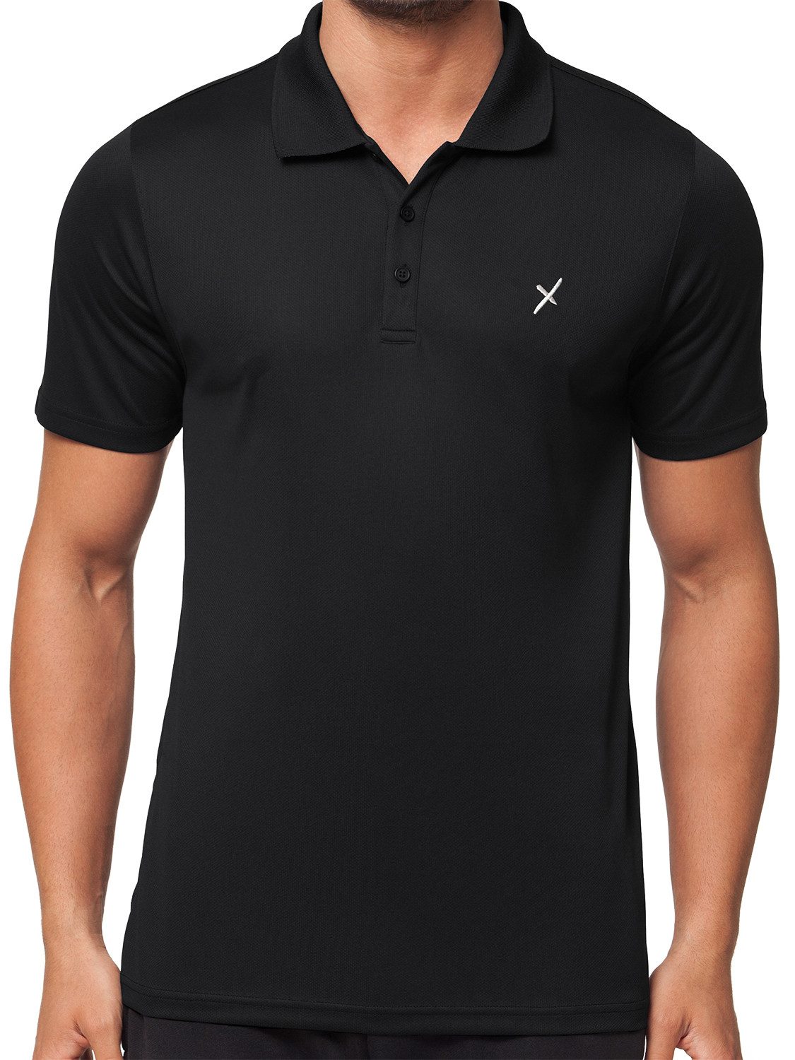 CFLEX Trainingsshirt Herren Sport Fitness Polo-Shirt Sportswear Collection