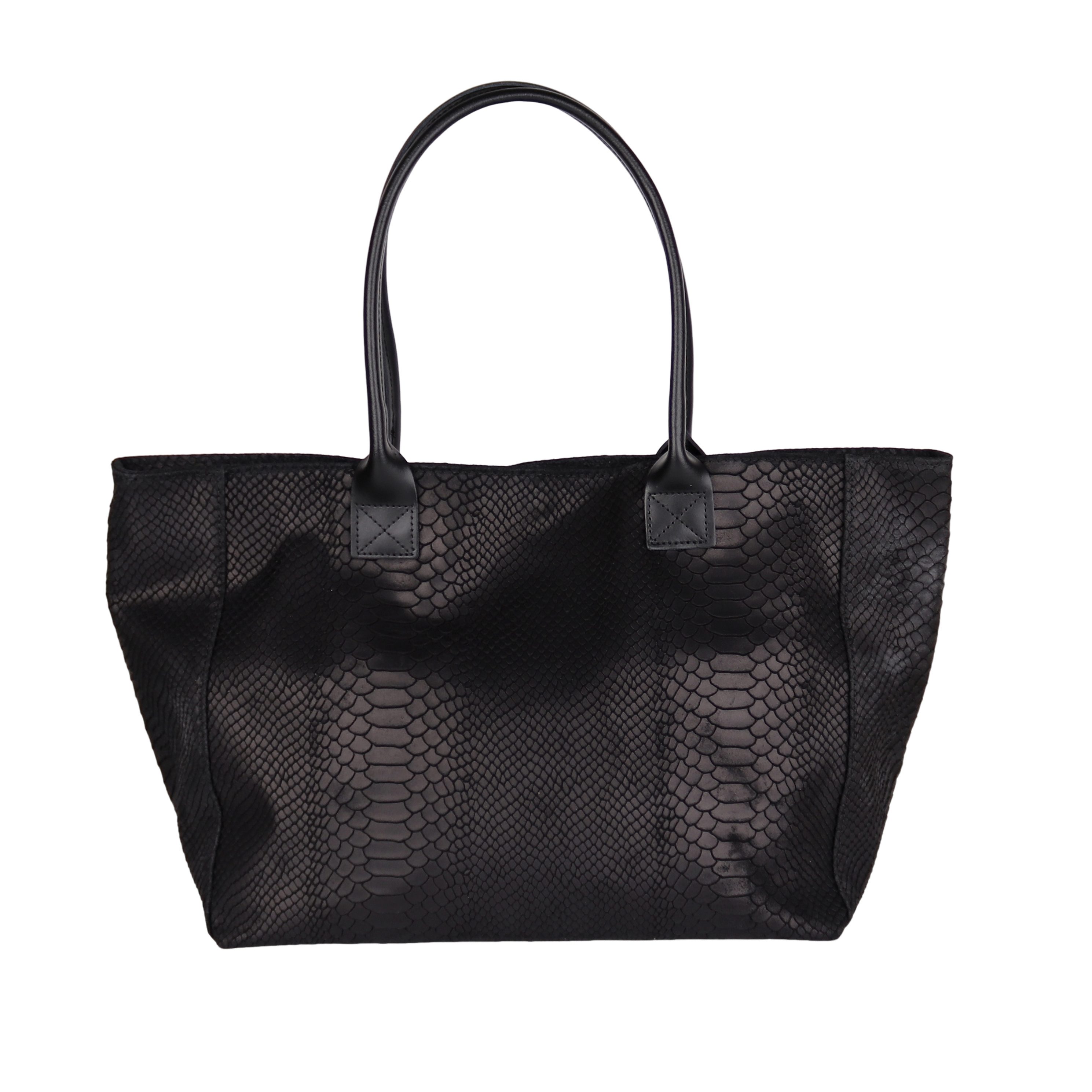 Shopper aus Echtleder, Made in Italy, Shopper Tasche XXL 2 in 1