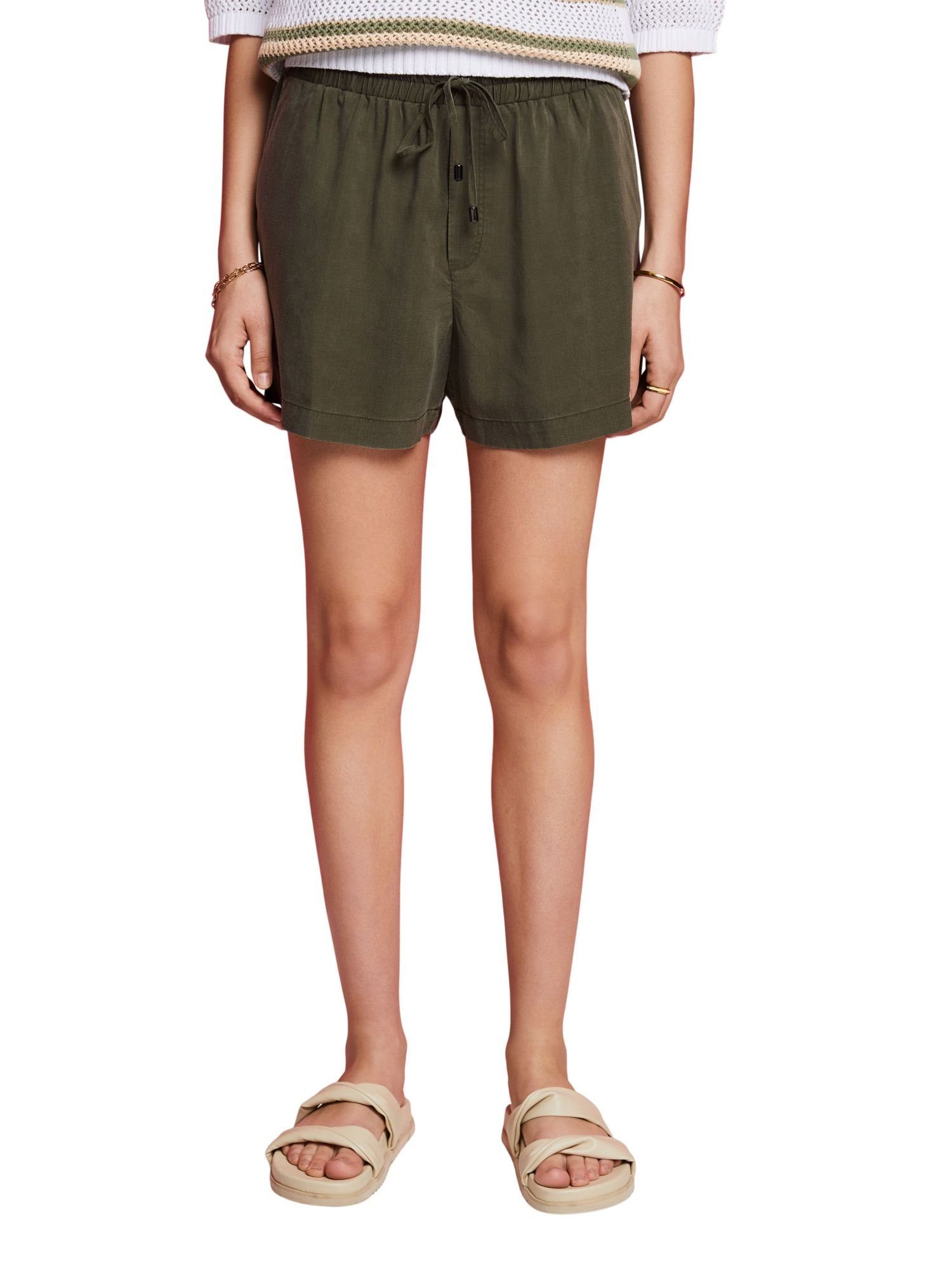 KHAKI Pull-on-Shorts by Esprit edc DARK Shorts (1-tlg)