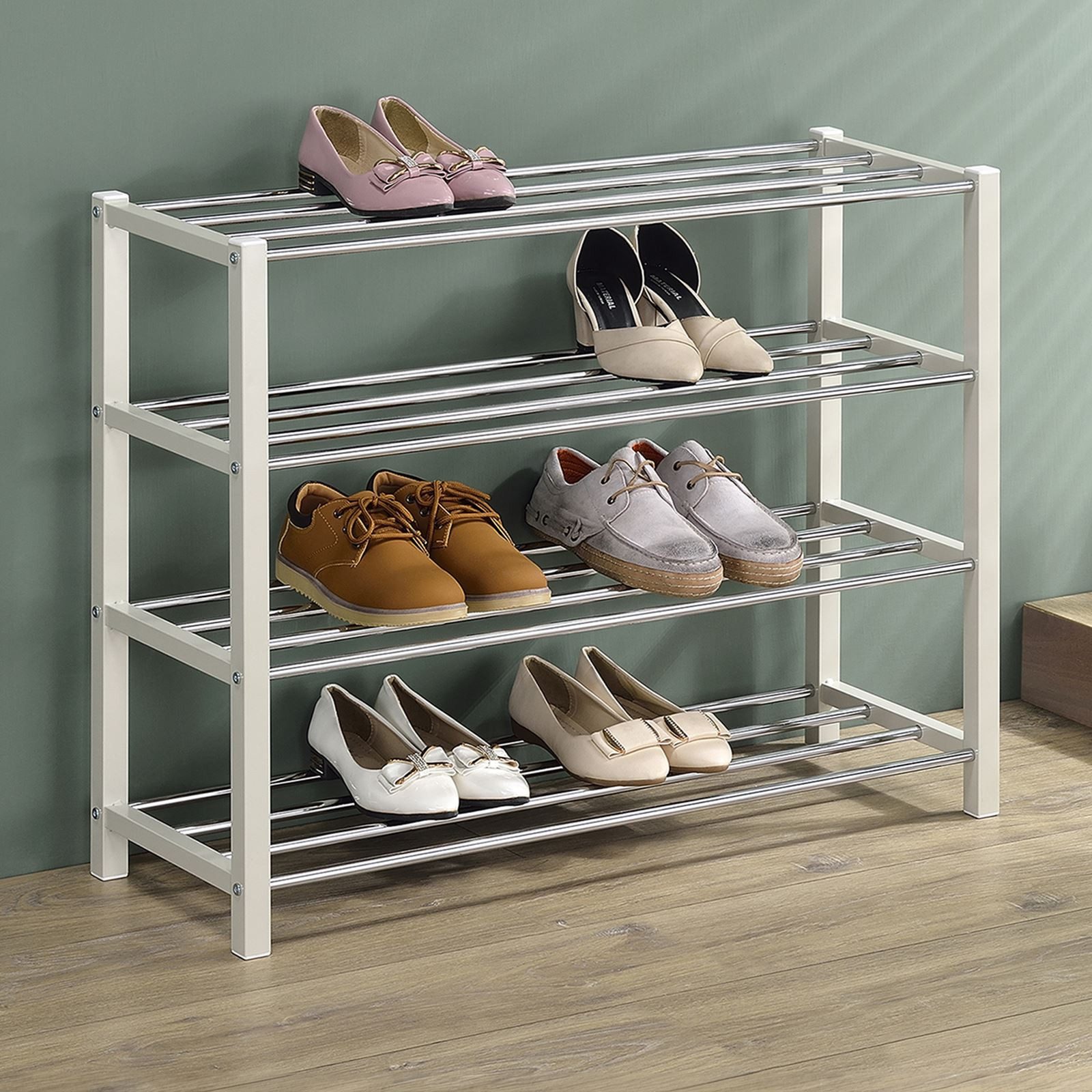IDIMEX Schuhregal DUBLIN, Schuhständer mit 4 Ablagen, 80cm breit Schuhaufbe günstig online kaufen