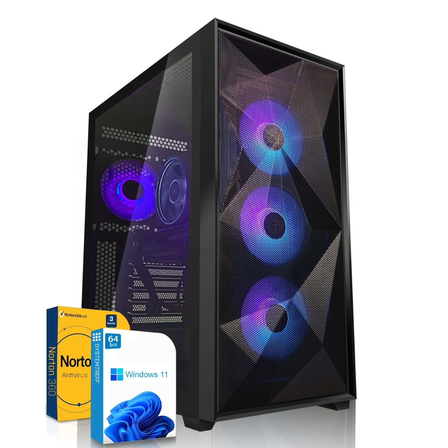 SYSTEMTREFF Gaming-PC (AMD Ryzen 5 7500F, GeForce RTX 3080, 32 GB RAM, 1000 GB SSD, Wasserkühlung, Windows 11, WLAN)