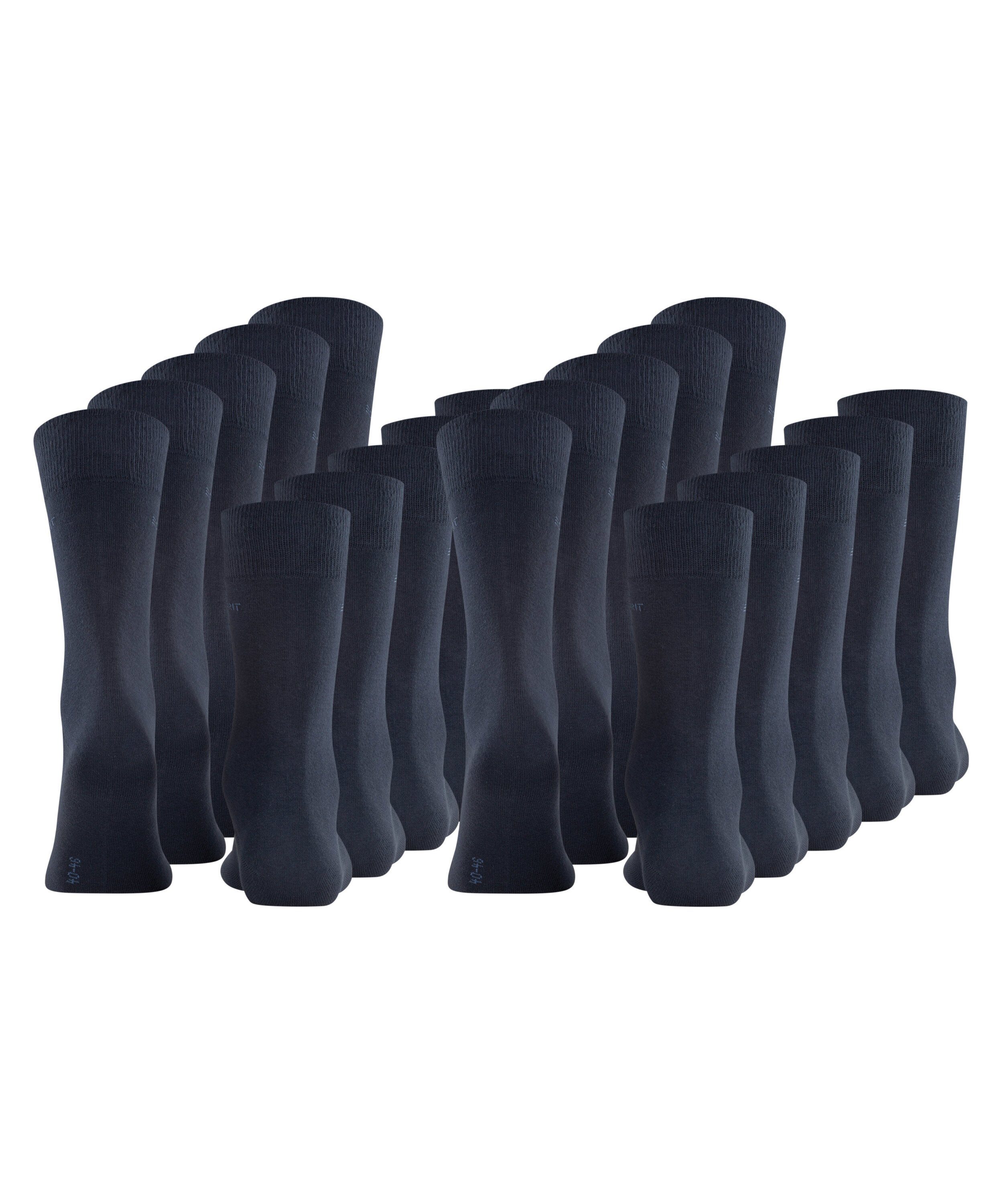 Esprit Socken Uni 10-Pack (10-Paar) (6120) marine