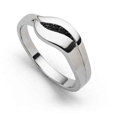DUR Fingerring DUR: Ring Silberschweif Lava