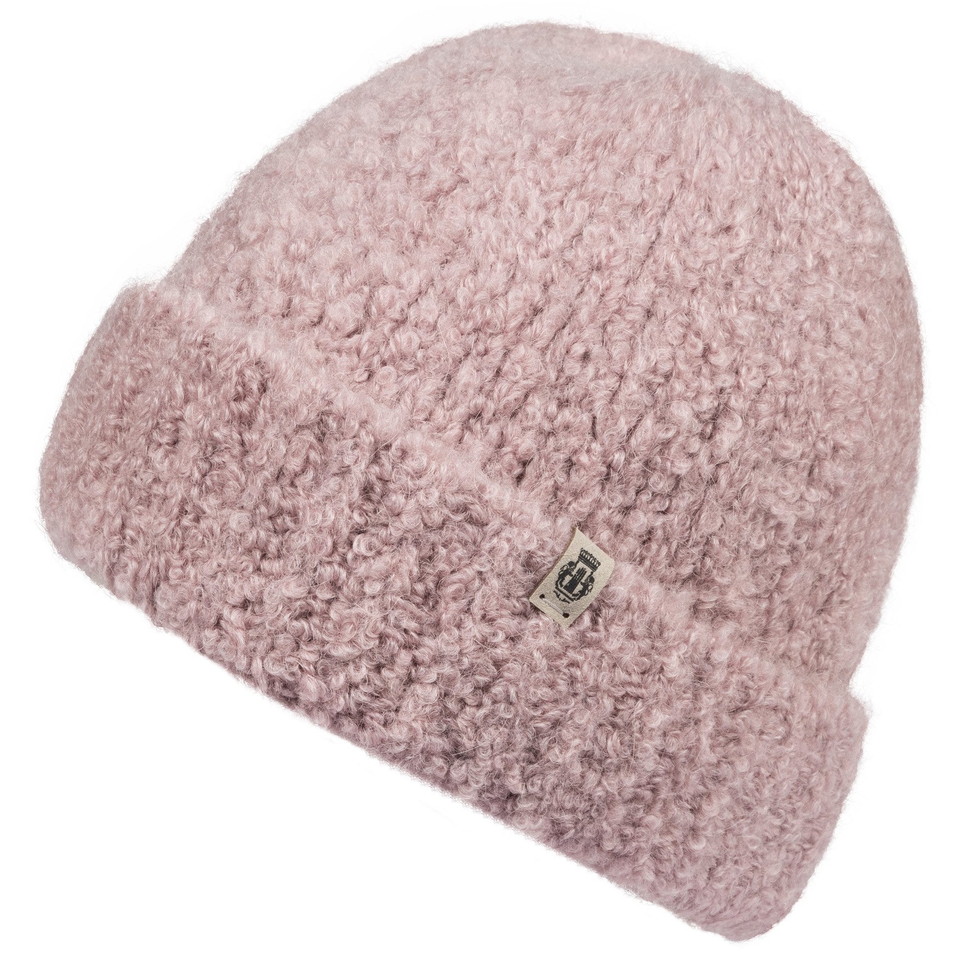 Roeckl Strickmütze CLASSIC BOUCLÉ Bouclemütze mit breitem Bund