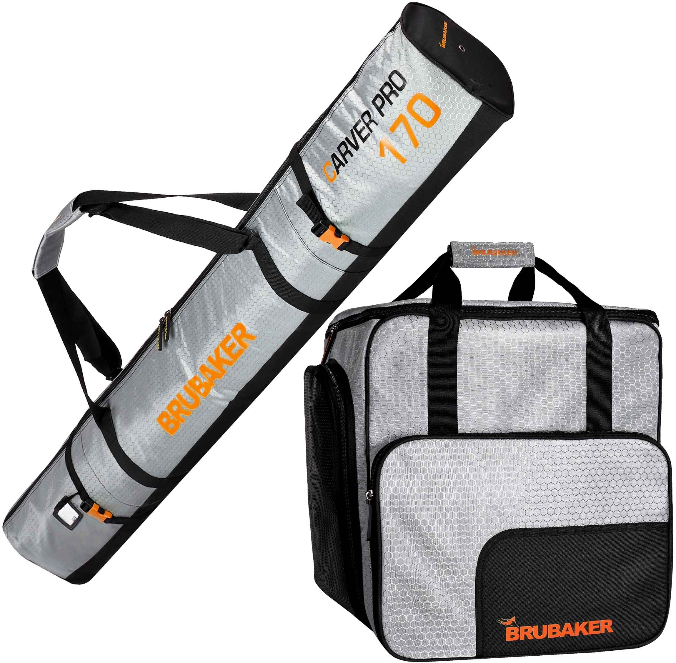 BRUBAKER Skitasche "CarverTec Pro" Ski Taschen Kombi Set (2-tlg., reißfest günstig online kaufen
