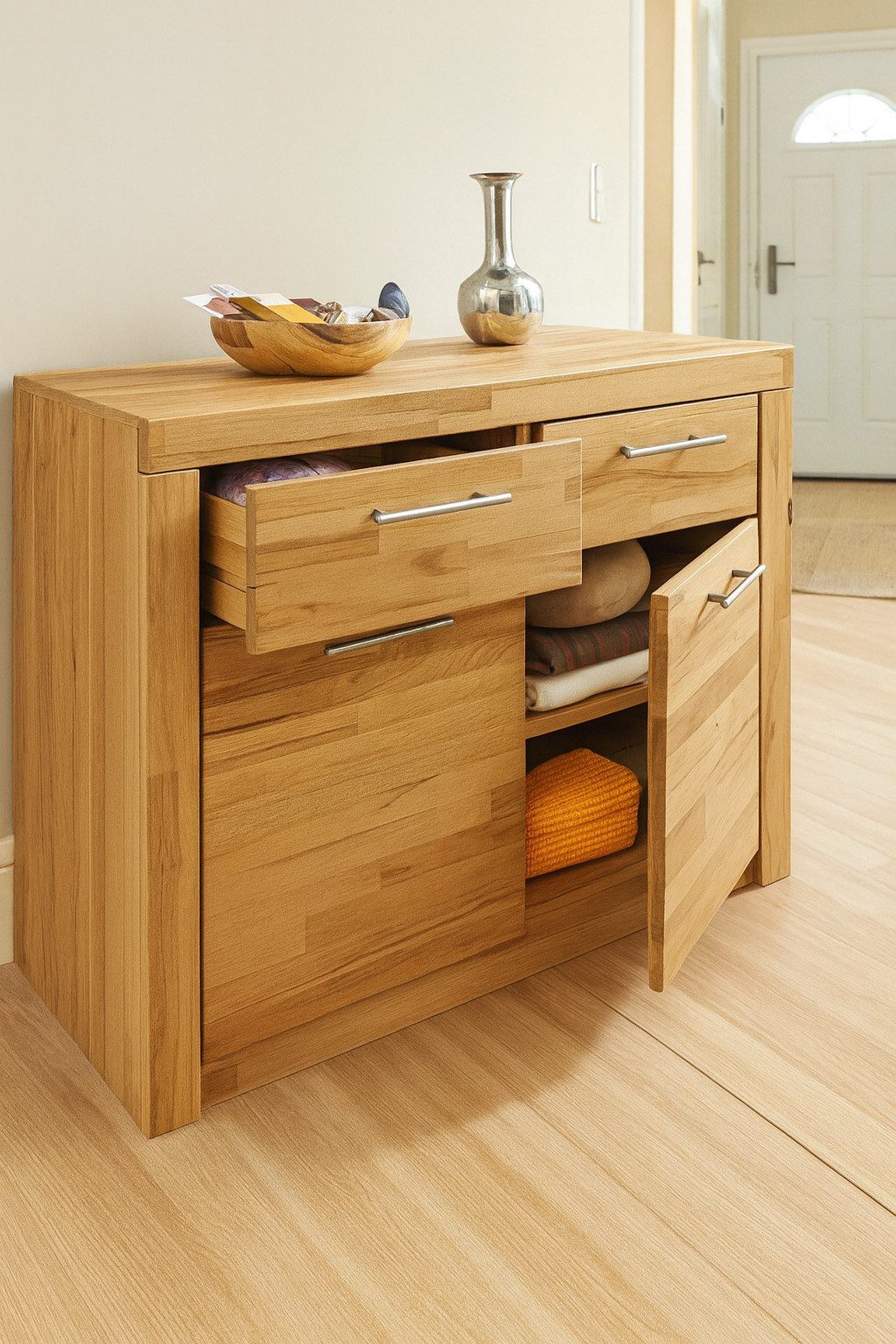 bv-vertrieb Schuhschrank Schuhschrank Kernbuche Garderobenkommode Flurschra günstig online kaufen