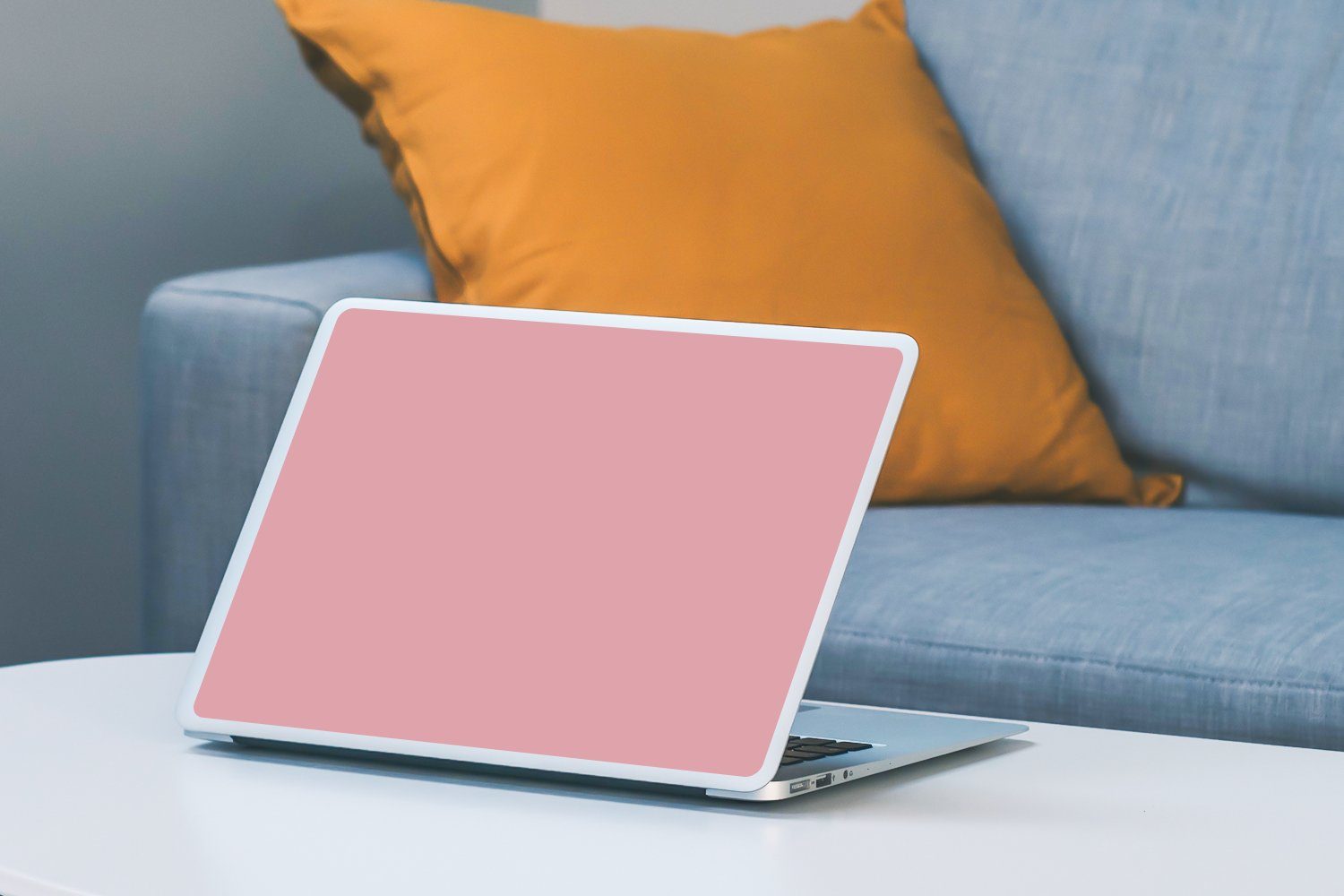 MuchoWow Laptop-Aufkleber Rosa - Farben - Innenraum - Einfarbig - Farbe, (1tlg), Laptop Folien Cover, Aufkleber, Sticker, Schutz vor Kratzern, 30x21 cm – Bild 4 von 5