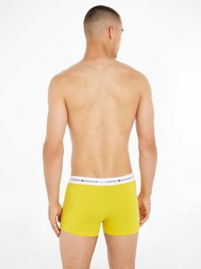 Tommy Hilfiger Underwear Trunk 3P TRUNK (Packung, 3-St., 3er) farbig mit weißem Logo-Elastikbund, Signature Kollektion