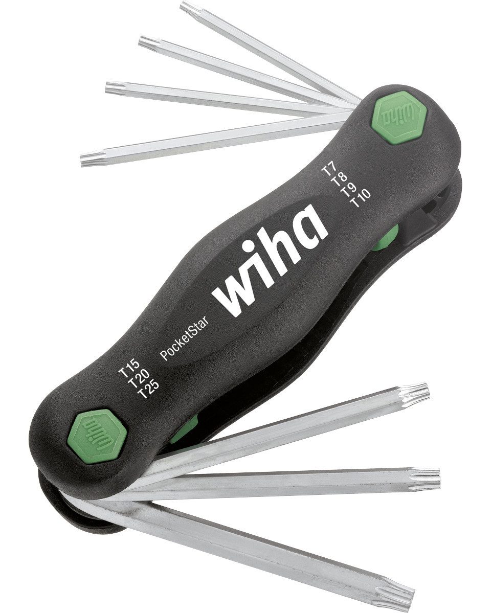 Bit-Set Wiha Stiftschluessel TX -Klapphalter 8-teilig
