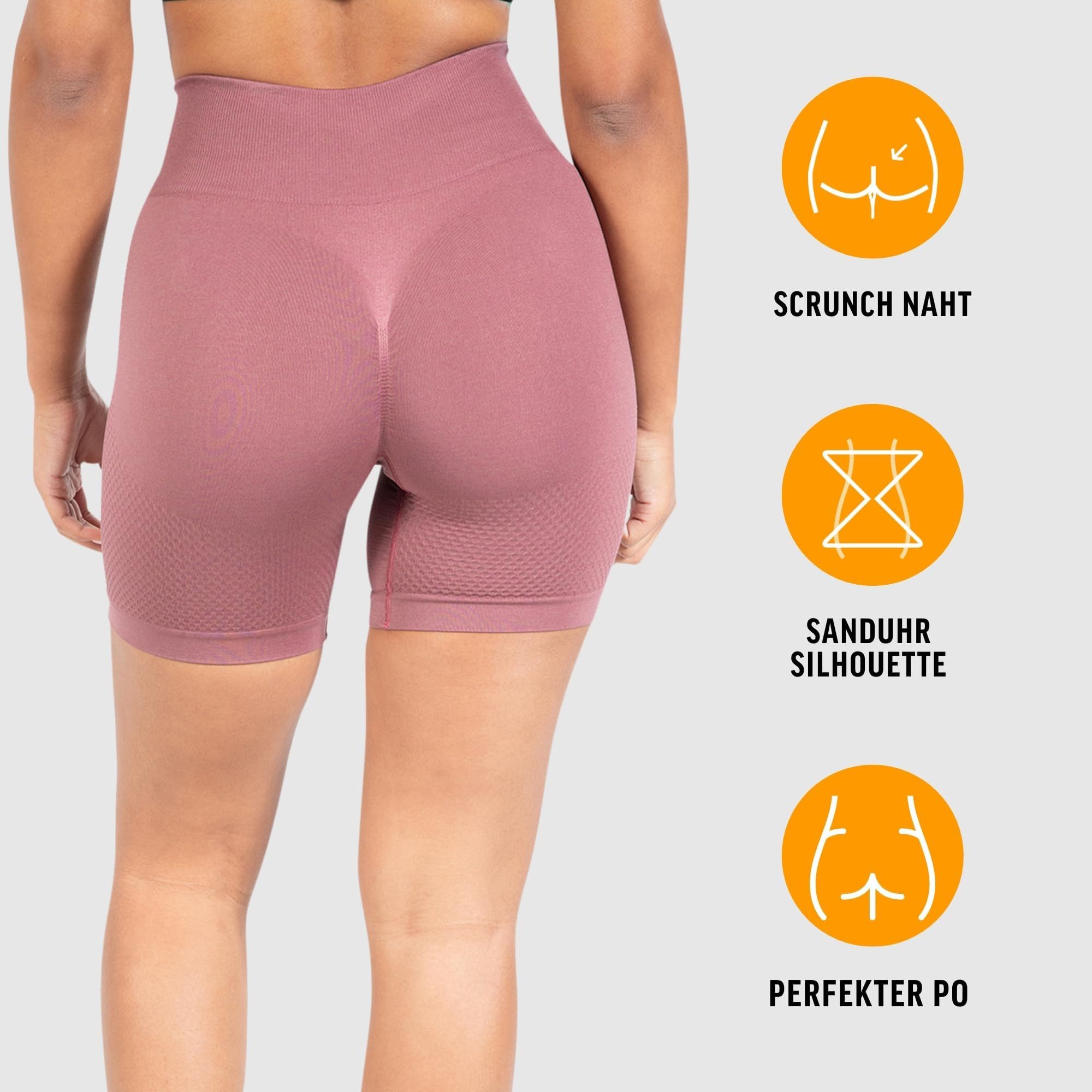 Smilodox Shorts Amaze Scrunch, Blickdichte Radlerhose mit Unsichtbarer Scru günstig online kaufen