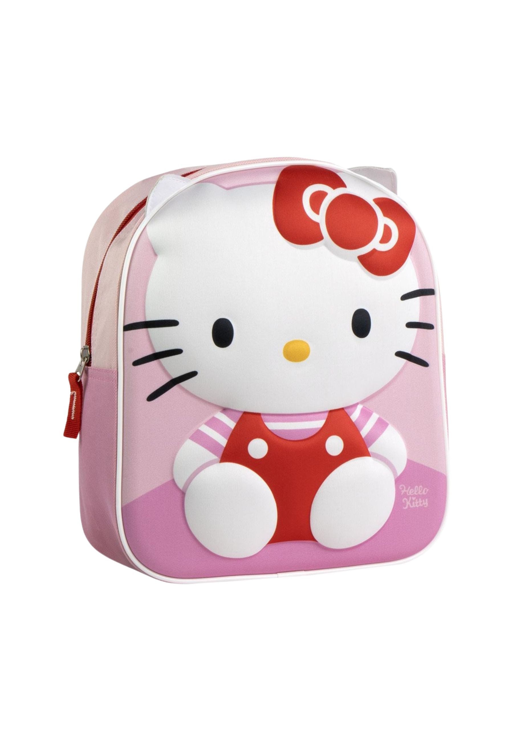 SANRIO Rucksack Kinderrucksack mit 3D-Applikationen - Hello Kitty (Set)