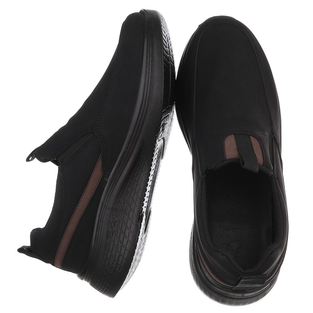 Coolwalk Herren Slip-On Freizeitschuh mit Komfortsohle Slipper (91563576) Flach Slipper in Schwarz