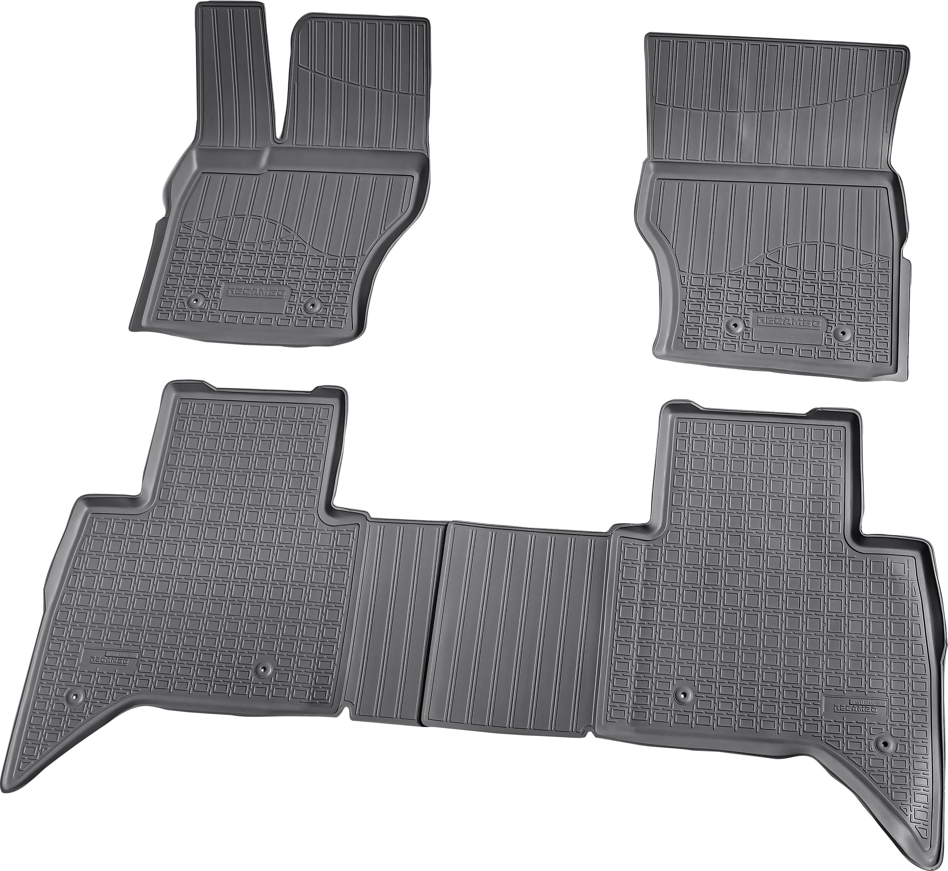 RECAMBO Passform-Fußmatten CustomComforts (4 St), für Land Rover ROVER, kurzer Radstand LG L405 ab 2012, perfekte Passform