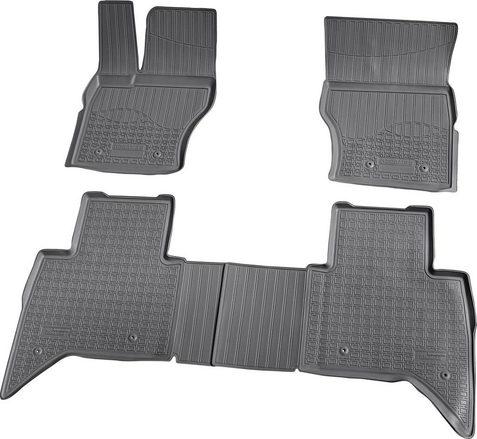 RECAMBO Passform-Fußmatten CustomComforts (4 St), für Land Rover ROVER, kurzer  Radstand LG L405 ab 2012, perfekte Passform, Hohe Gummiqualität (TPE  Material) – längere Lebensdauer der Automatten
