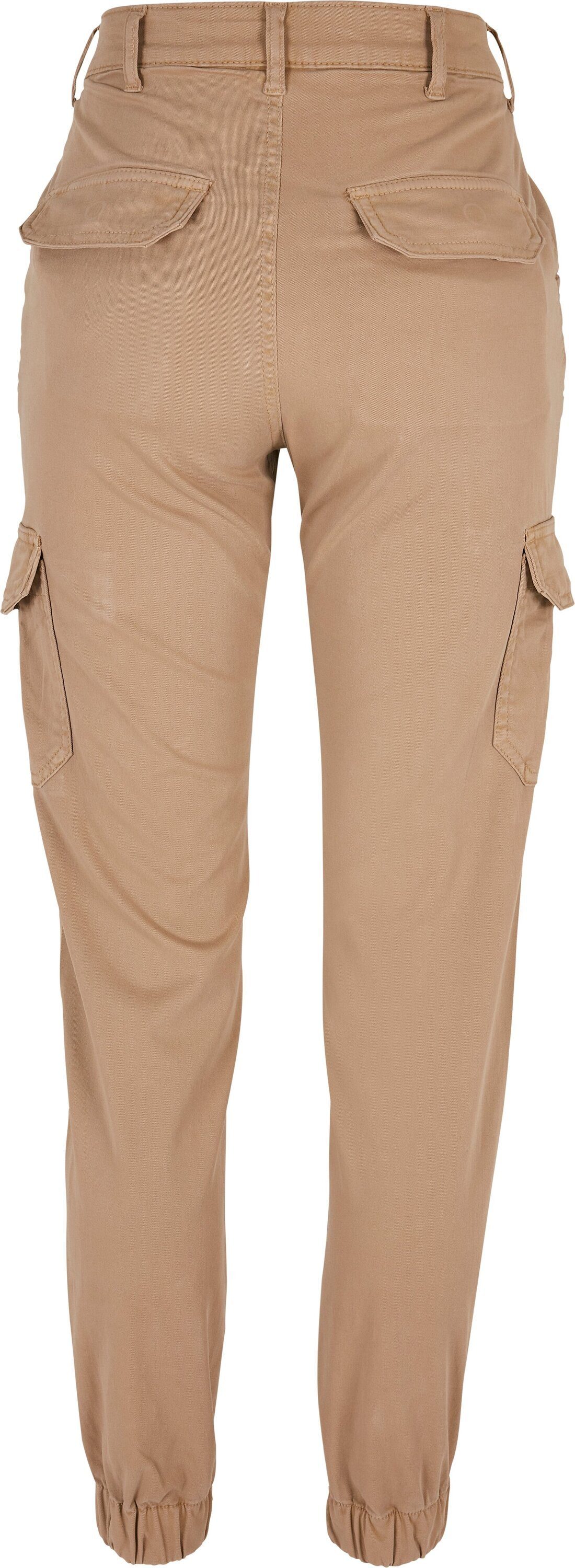 (1-tlg) URBAN Ladies Cargo unionbeige Pants High Cargohose Damen Waist CLASSICS