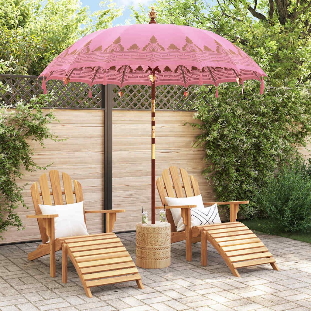 vidaXL Sonnenschirm Balinesischer Sonnenschirm Rosa (210-220) günstig online kaufen