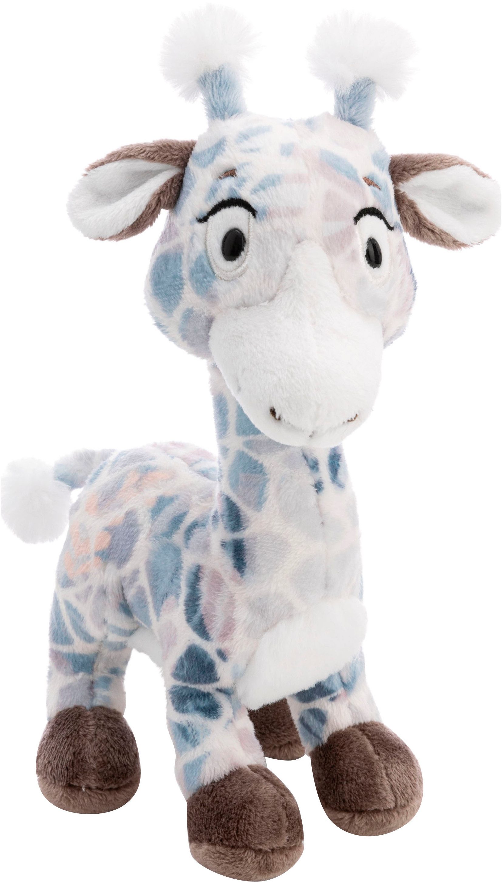 Nici Kuscheltier Winter, Giraffe Winny Winterfur, 70 cm stehend, sitzend; enthält recyceltes Material