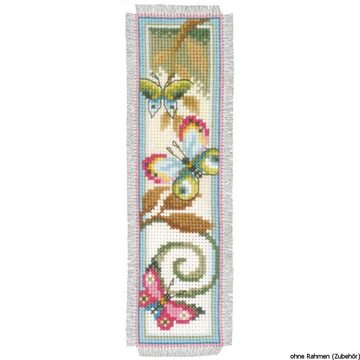 Vervaco Kreativset Vervaco Lesezeichen "Schöne Schmetterlinge", (embroidery kit by Marussia)