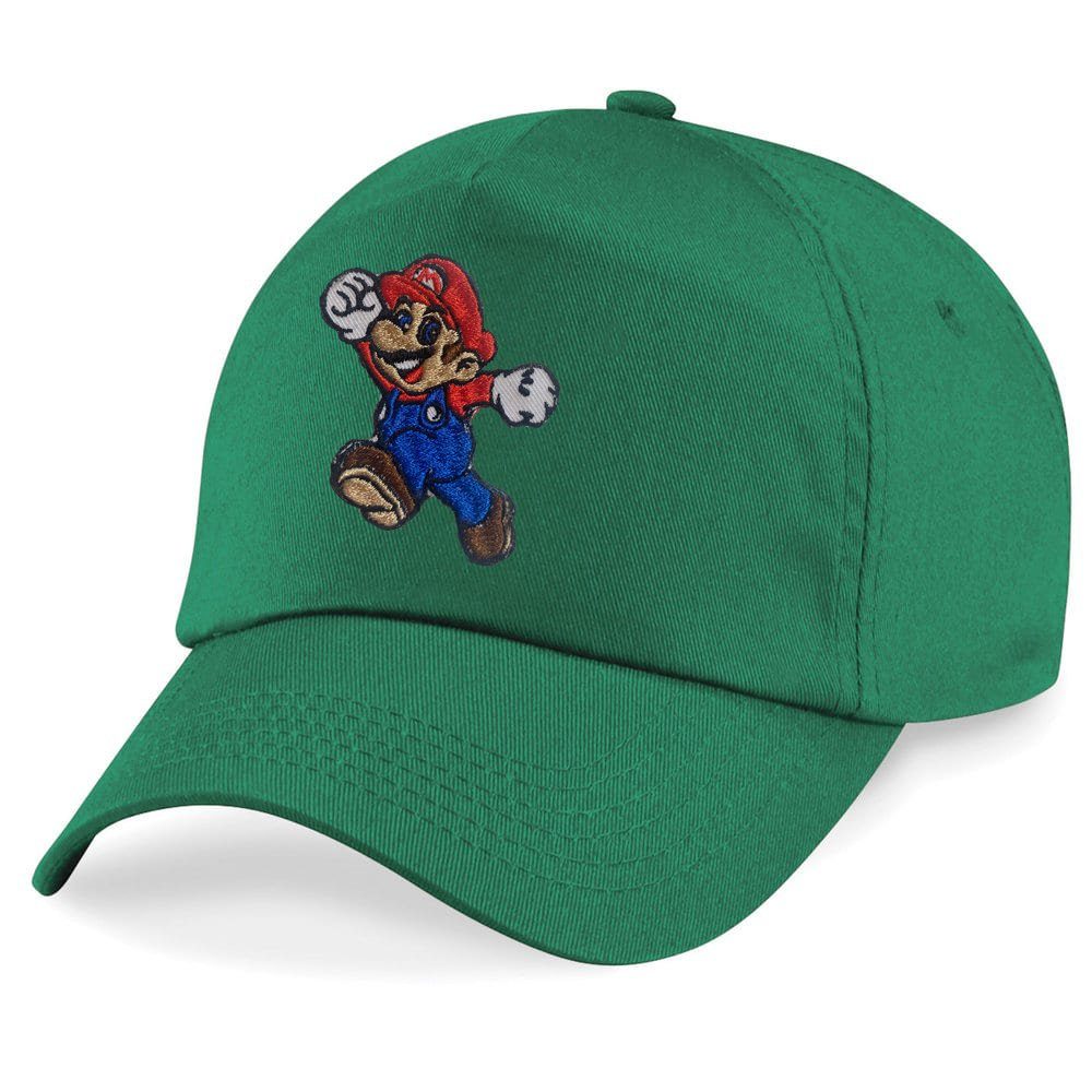 Baseball Cap Kinder Mario Stick Patch Luigi Klempner Super Retro