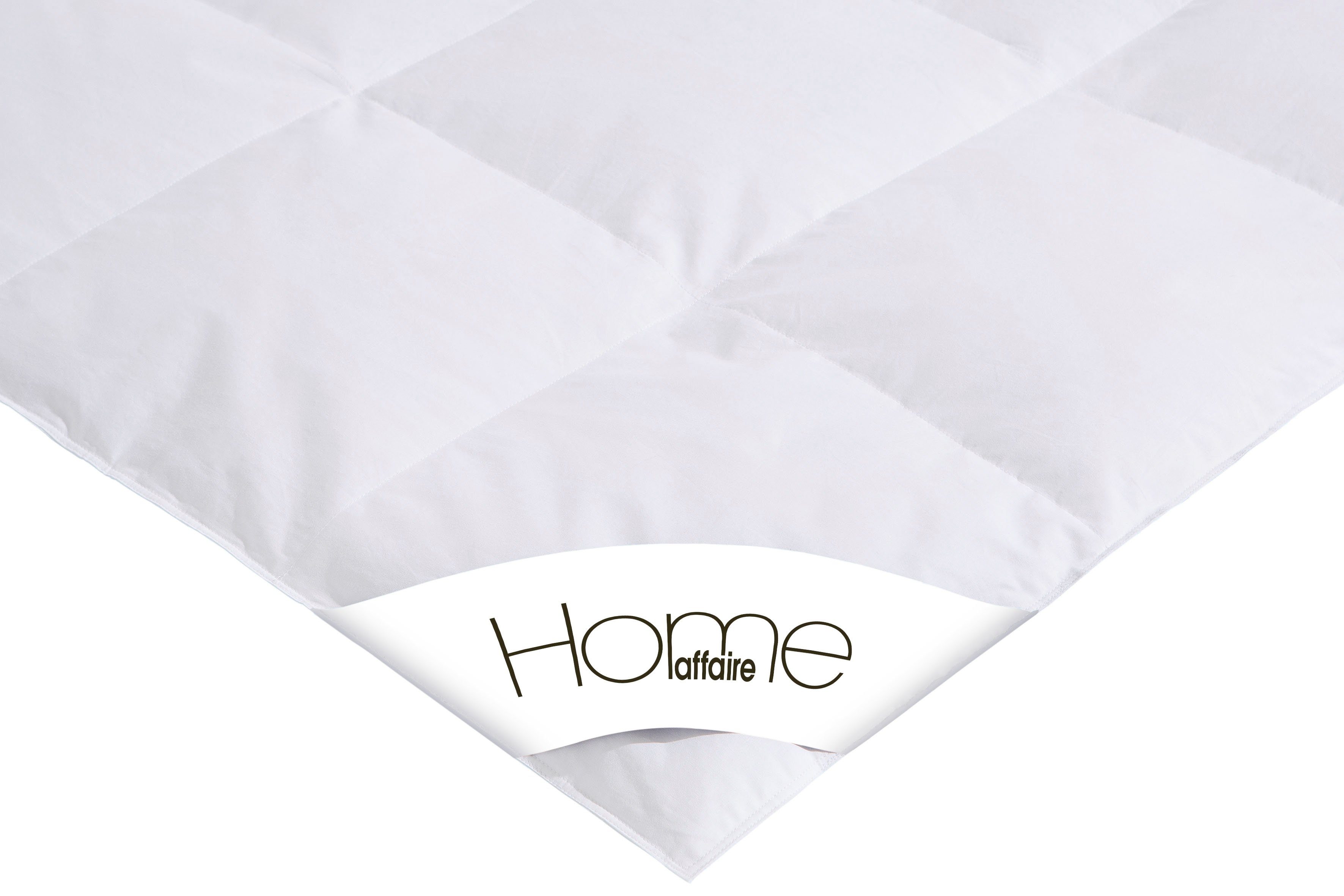 OTTO home Daunenbettdecke Köniz, Bettdecke 135x200 cm, 155x220 cm und weitere Größen, Füllung: 60% Daunen, 40% Federn, Bezug: 100% Baumwolle, Bettdecken, Sommer, Winter, Decke ist Made in Green zertifiziert