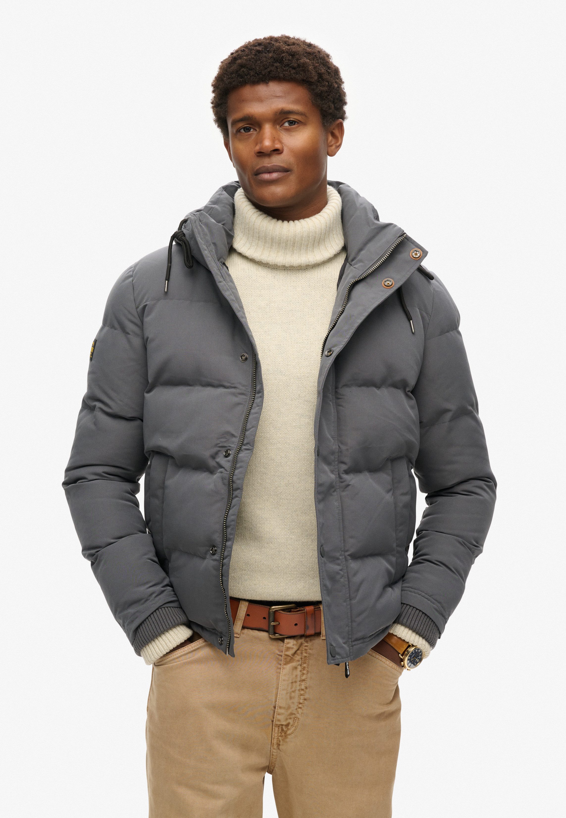 Superdry Steppjacke Everest Hooded Puffer Jacket günstig online kaufen