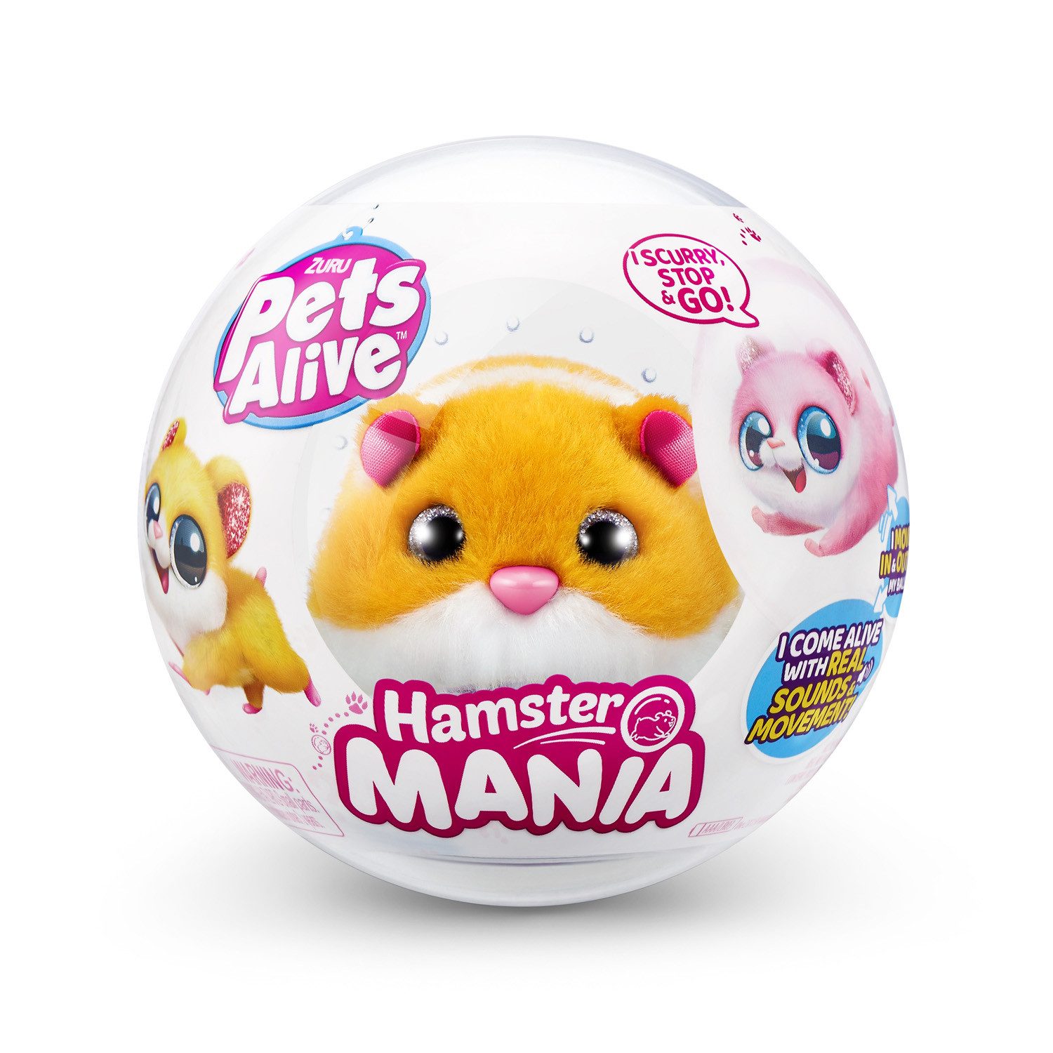 ZURU Robotertier ZURU 9543E - Pets Alive Hamster Mania, Orange