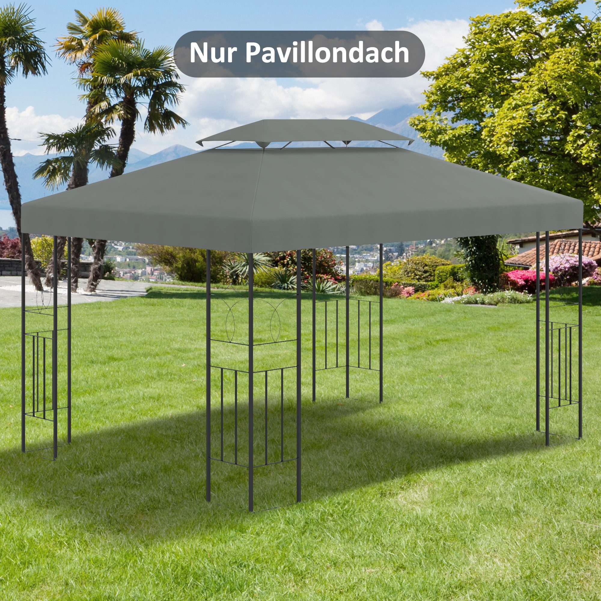 Outsunny Pavillon-Ersatzdach 3 x 4 m, günstig online kaufen