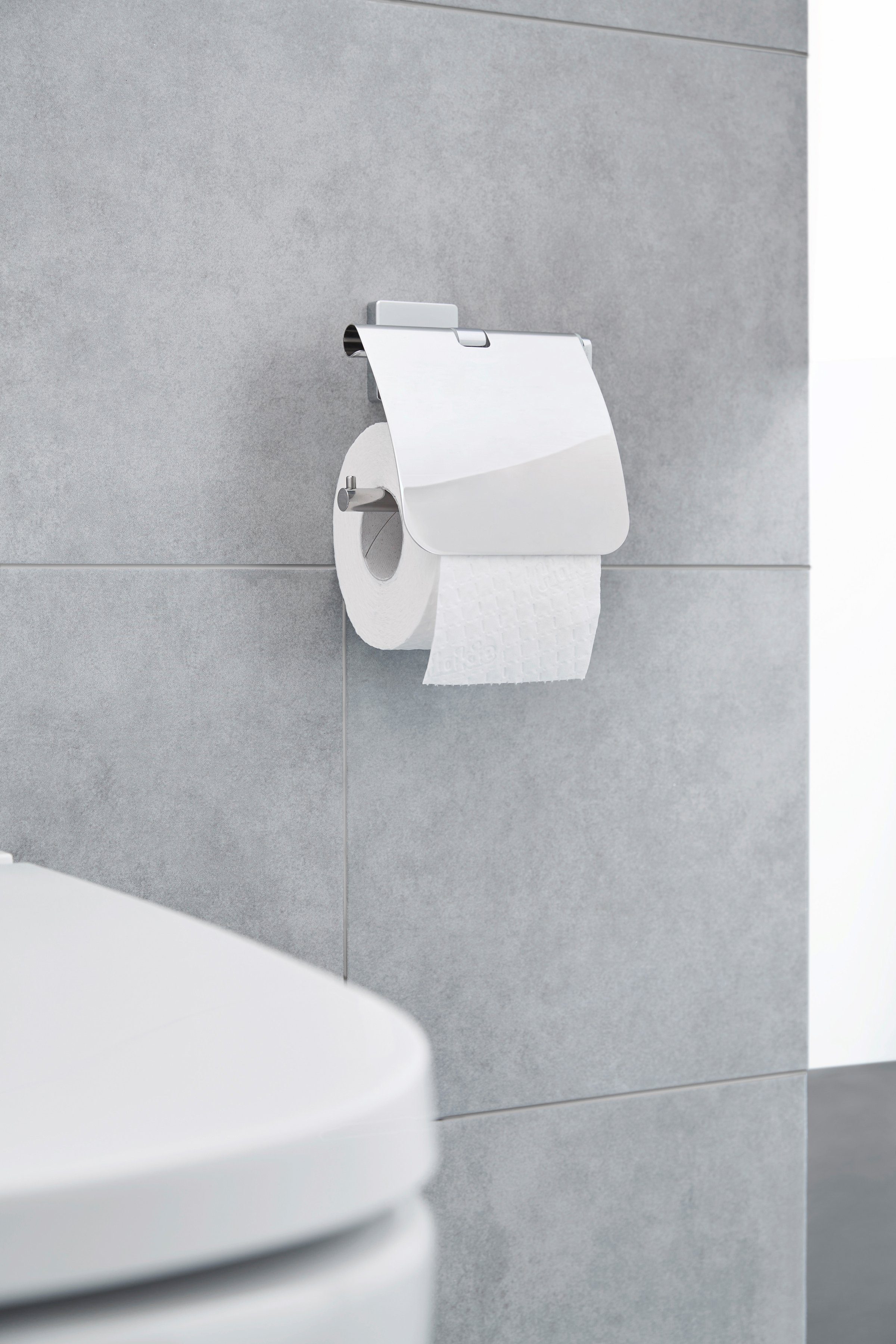 Kleine Wolke Toilettenpapierhalter Luno, Edelstahl
