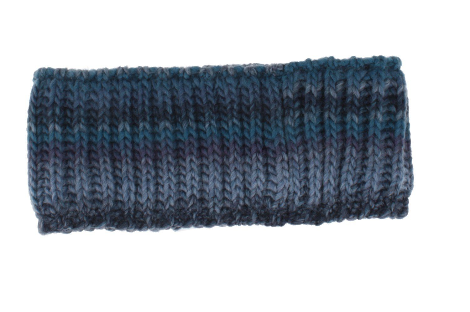 Breiter Stirnband Stirnband Unisex Farbverlauf mit Fleece 93 blau