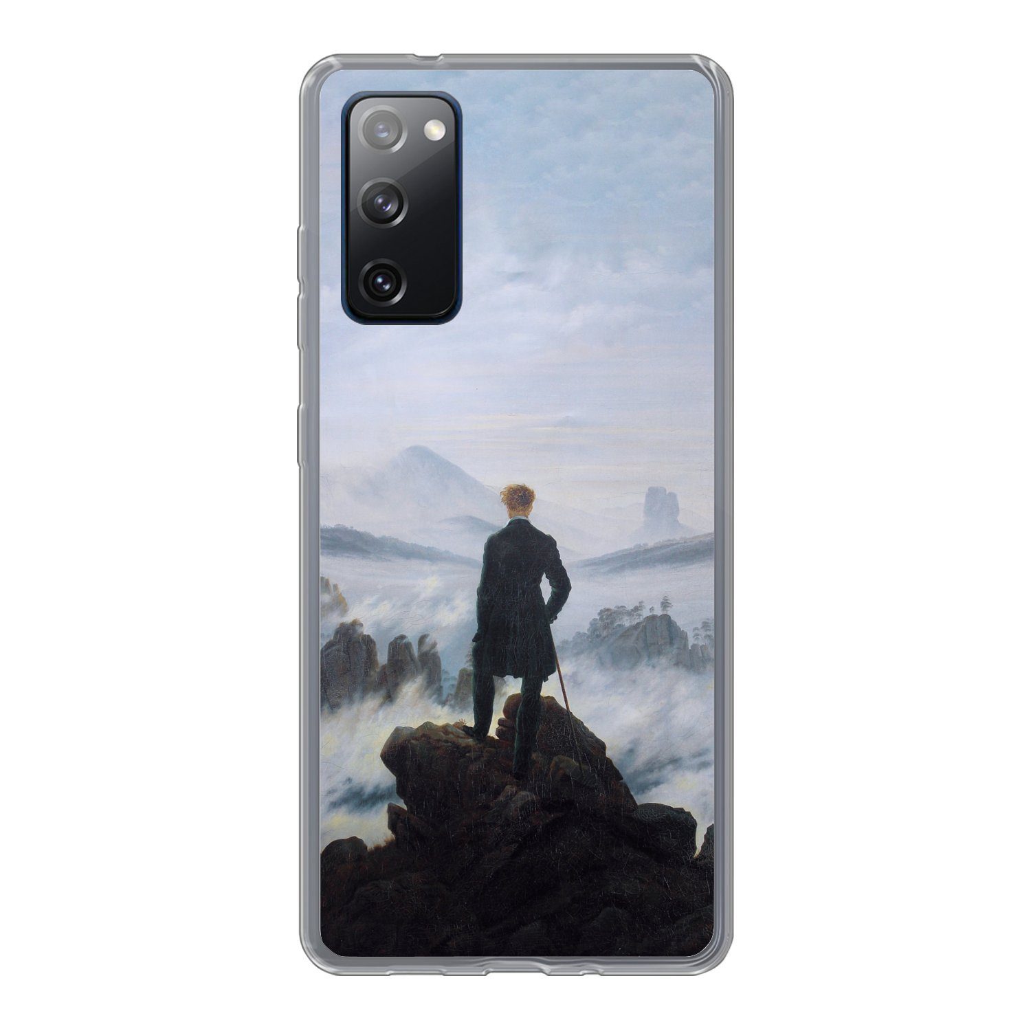 MuchoWow Handyhülle für Samsung Galaxy S20 FE Der Wanderer über dem Nebelmeer - Caspar Dav, Phone Case, Silikon, Schutzhülle Dünn