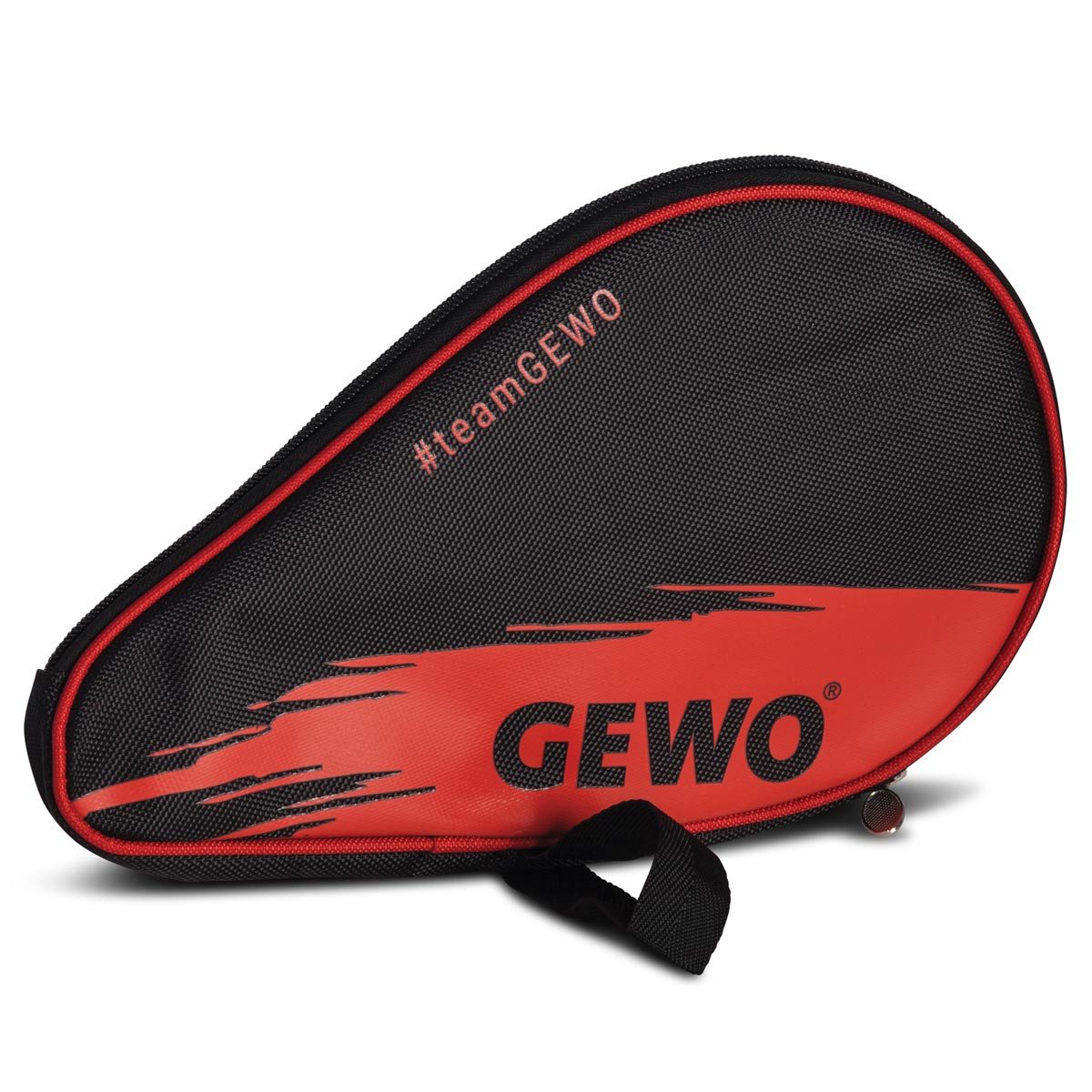 Gewo Schlägerhülle GEWO Rundhülle Wave mit Ballfach schwarz/rot