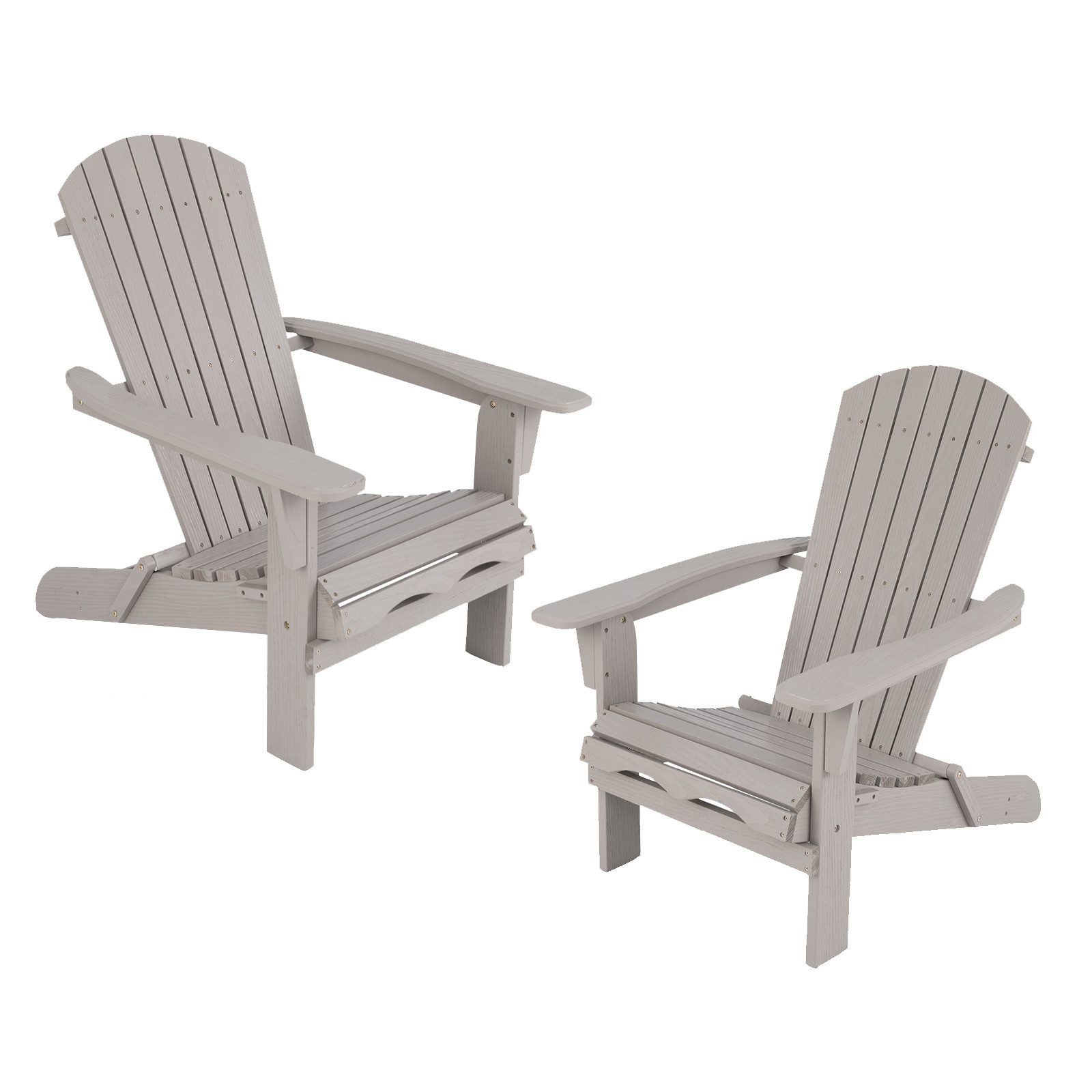 COSTWAY Gartenstuhl (2 St), Adirondack Stuhl klappbar, aus Holz günstig online kaufen