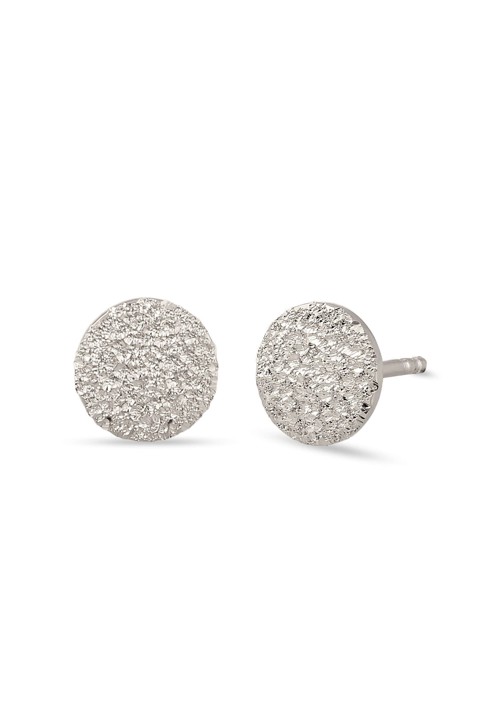 Paar Ohrstecker Ohrstecker Plättchen poliert 925 Sterling Silber
