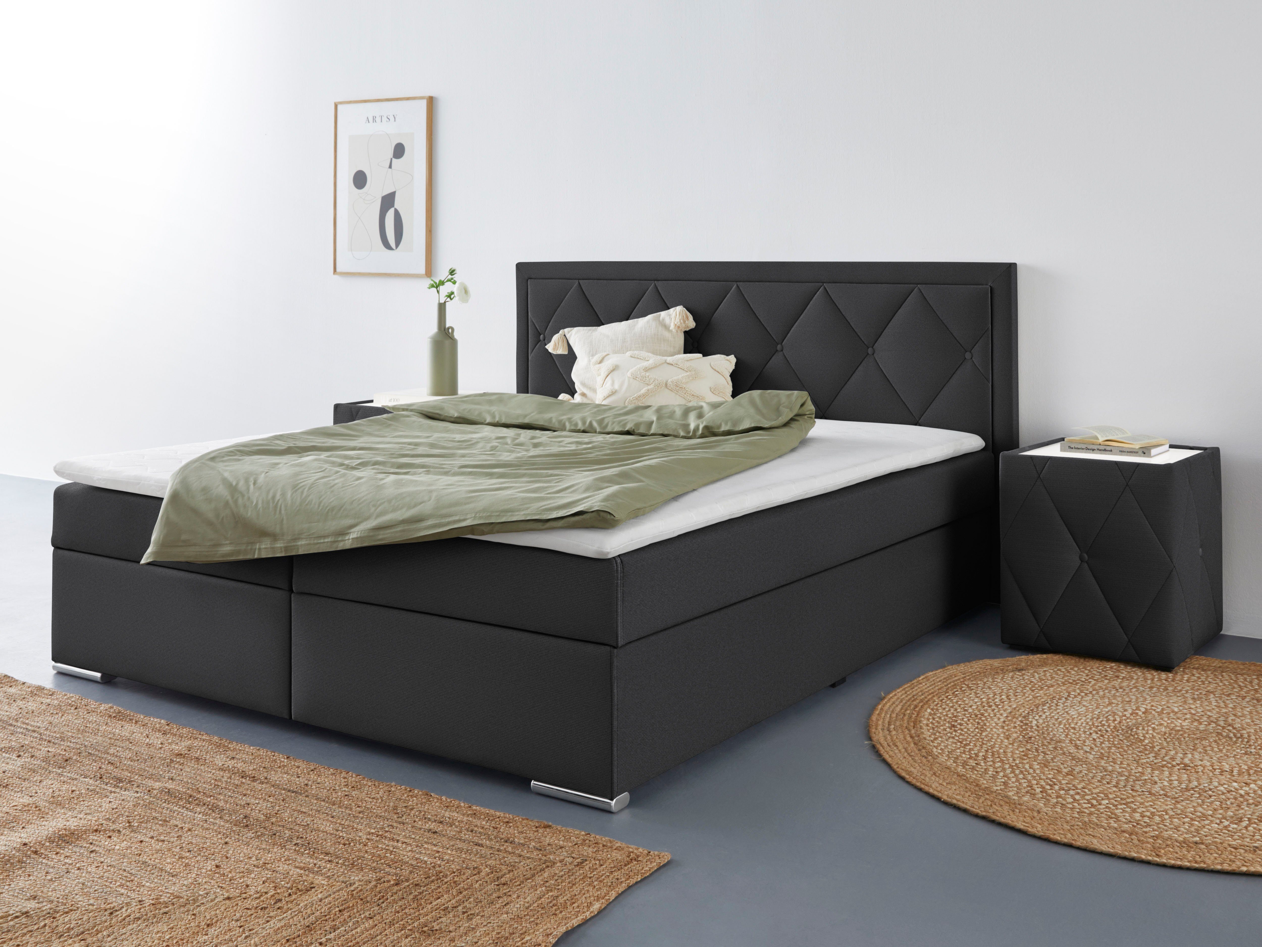 Schwarze Betten 200x200 online kaufen | OTTO