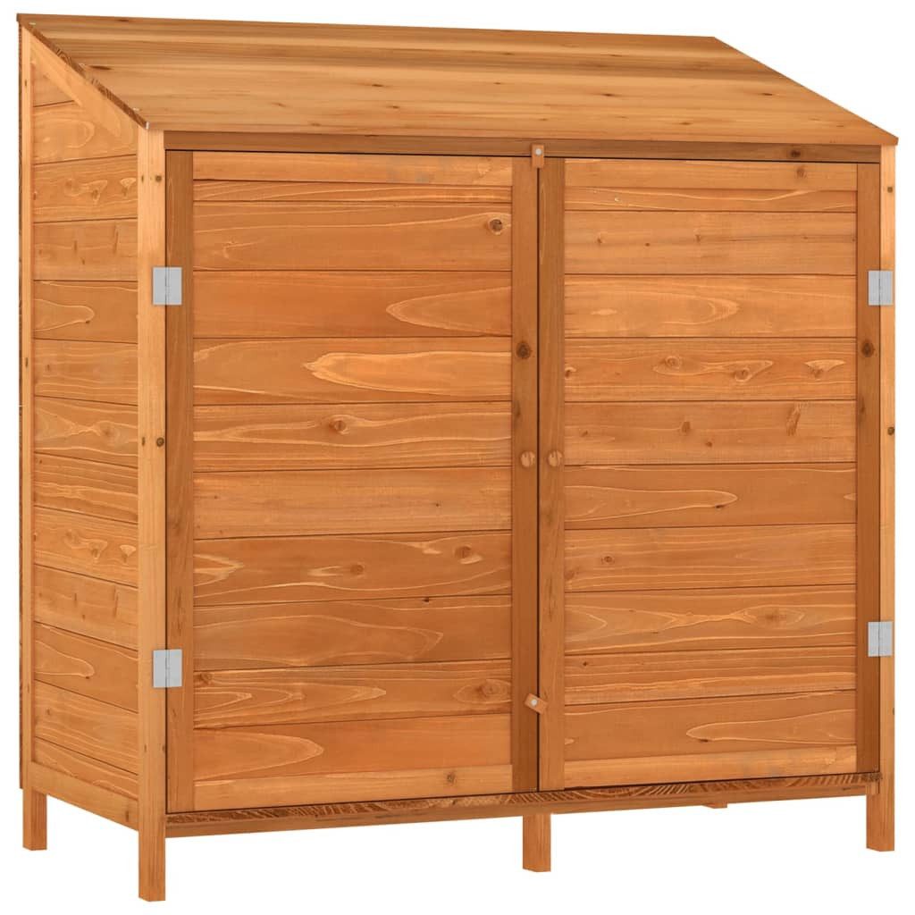 vidaXL Garten-Geräteschrank 102 x 52 x 112 cm Geräteschuppen Braun 102x52x112 cm Massivholz Tanne