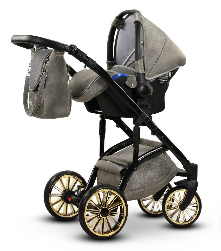 Silber-Gold-Dekor 1 16 3 - Farben Teile in Kombi-Kinderwagen 12 Vip - Lux Kinderwagen-Set babies-on-wheels in