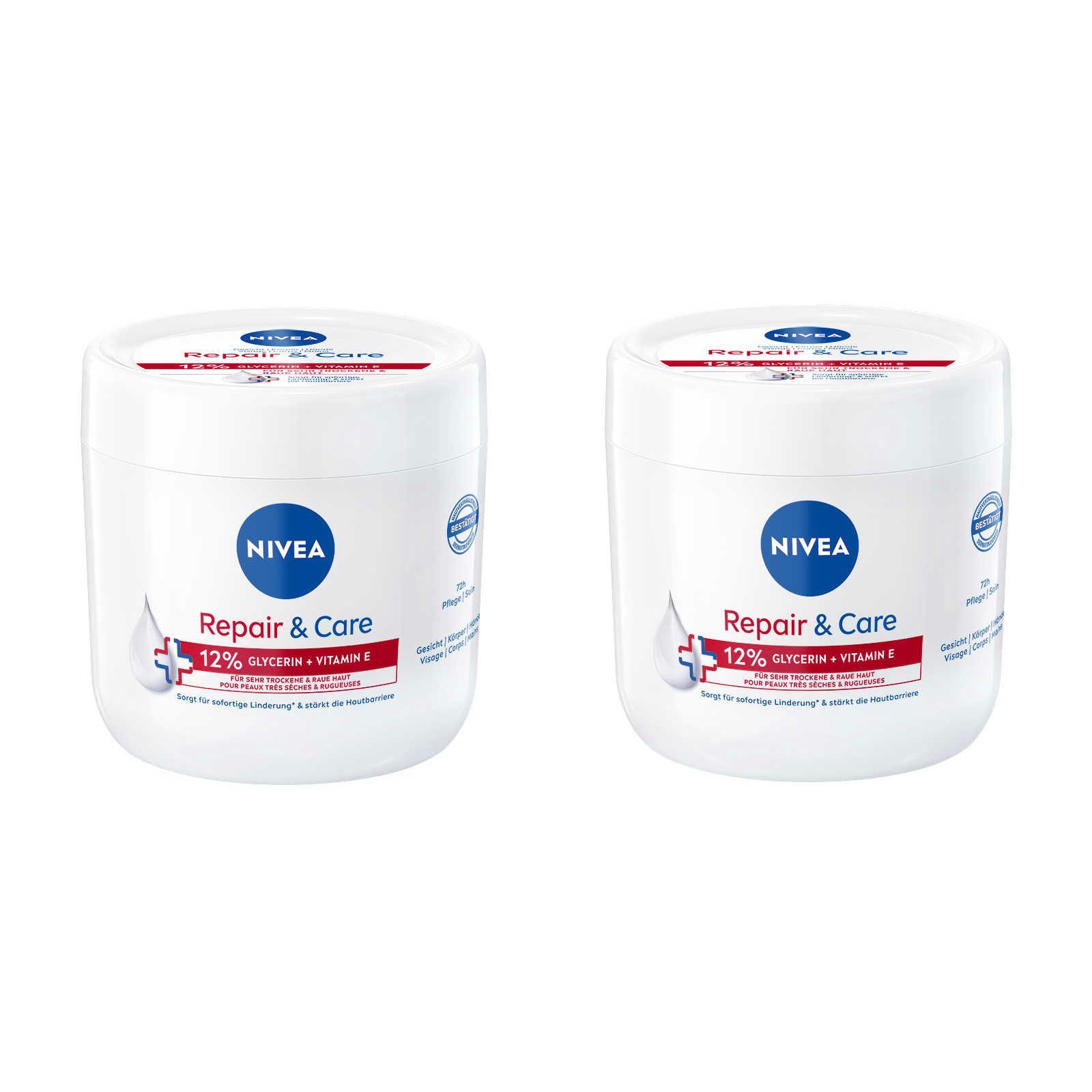 Körpercreme Repair & Care Intensive Pflegecreme Glycerin Bodylotion 2x400ml