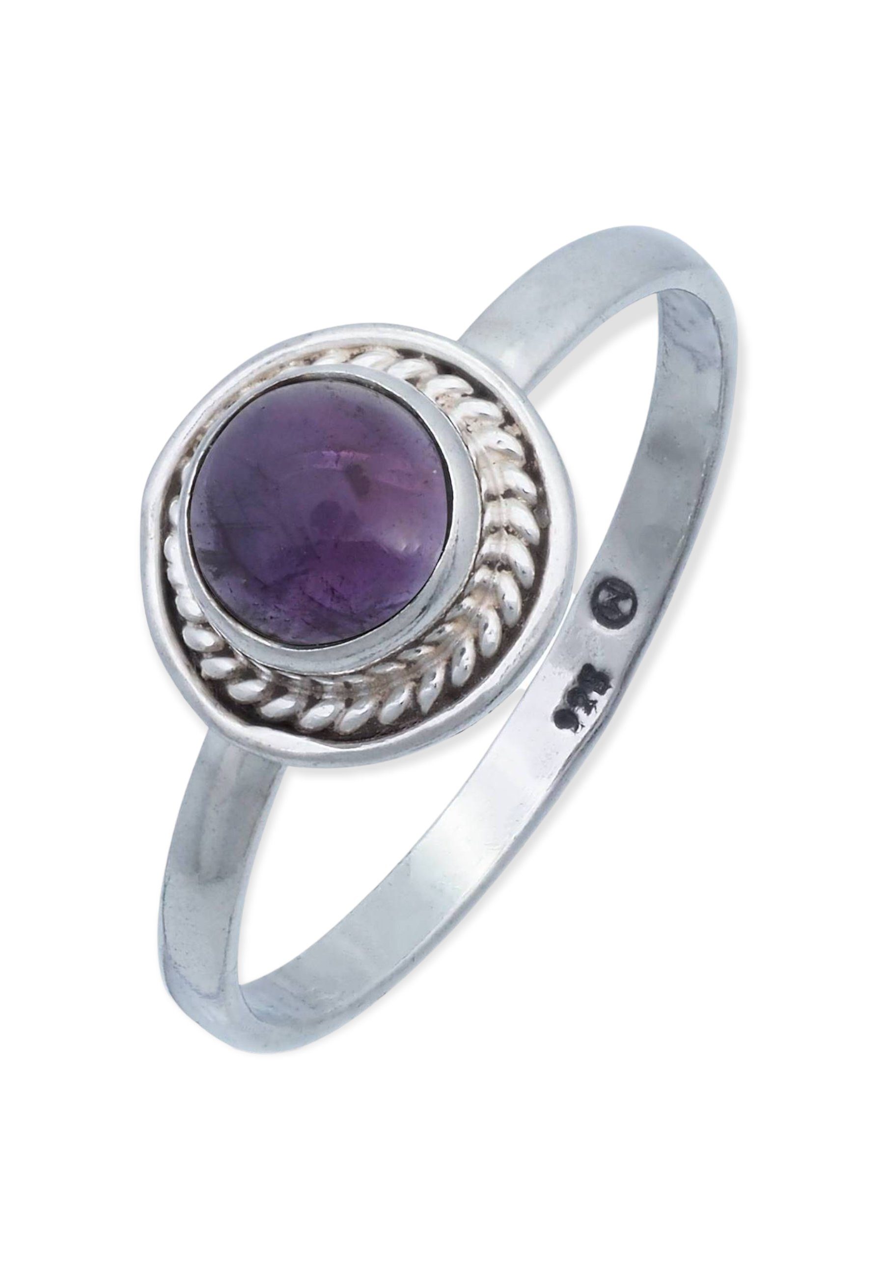 mit Amethyst 925er Silber Silberring mantraroma