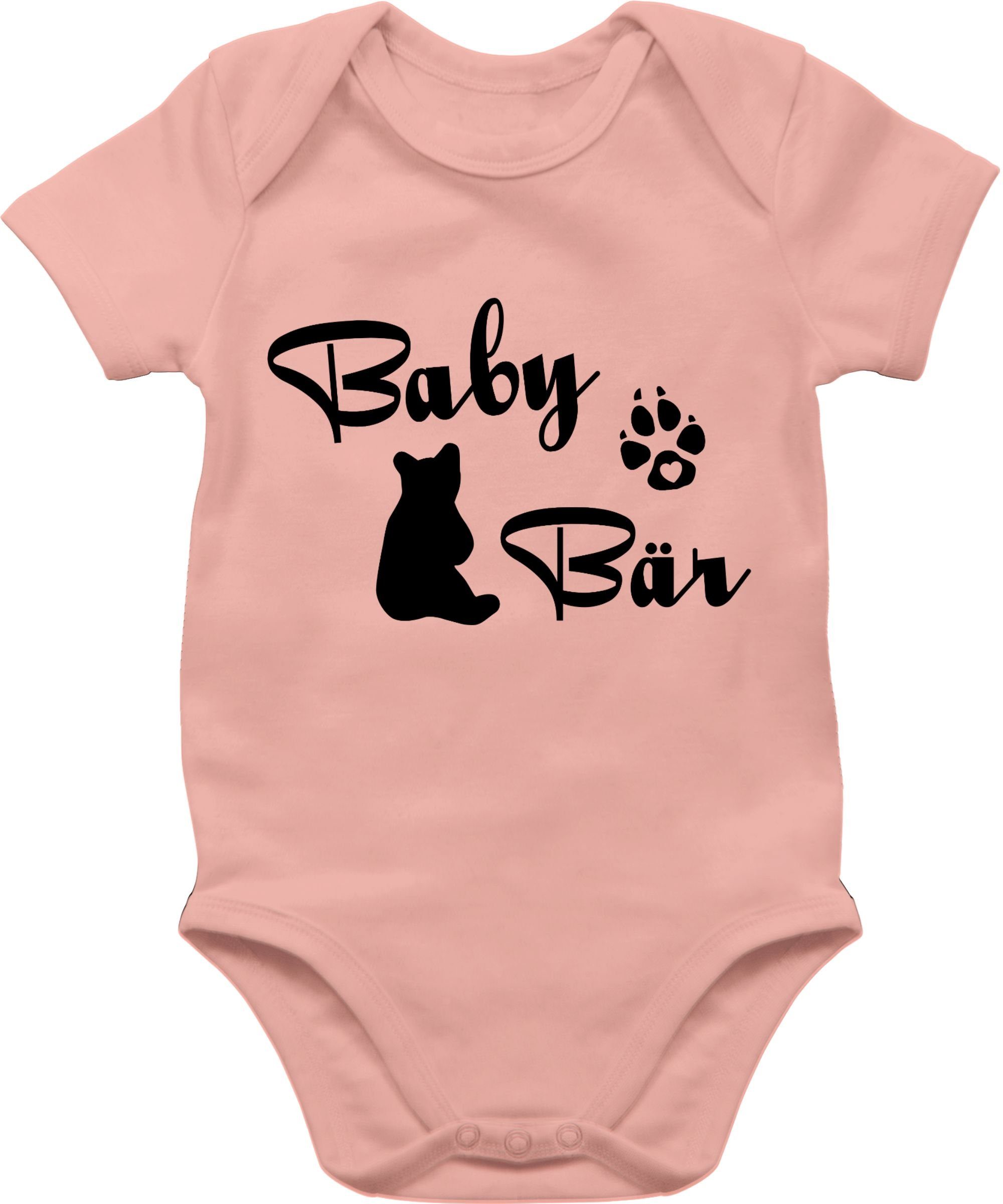 Shirtracer Shirtbody Baby Bär Lettering Strampler Baby Mädchen & Junge