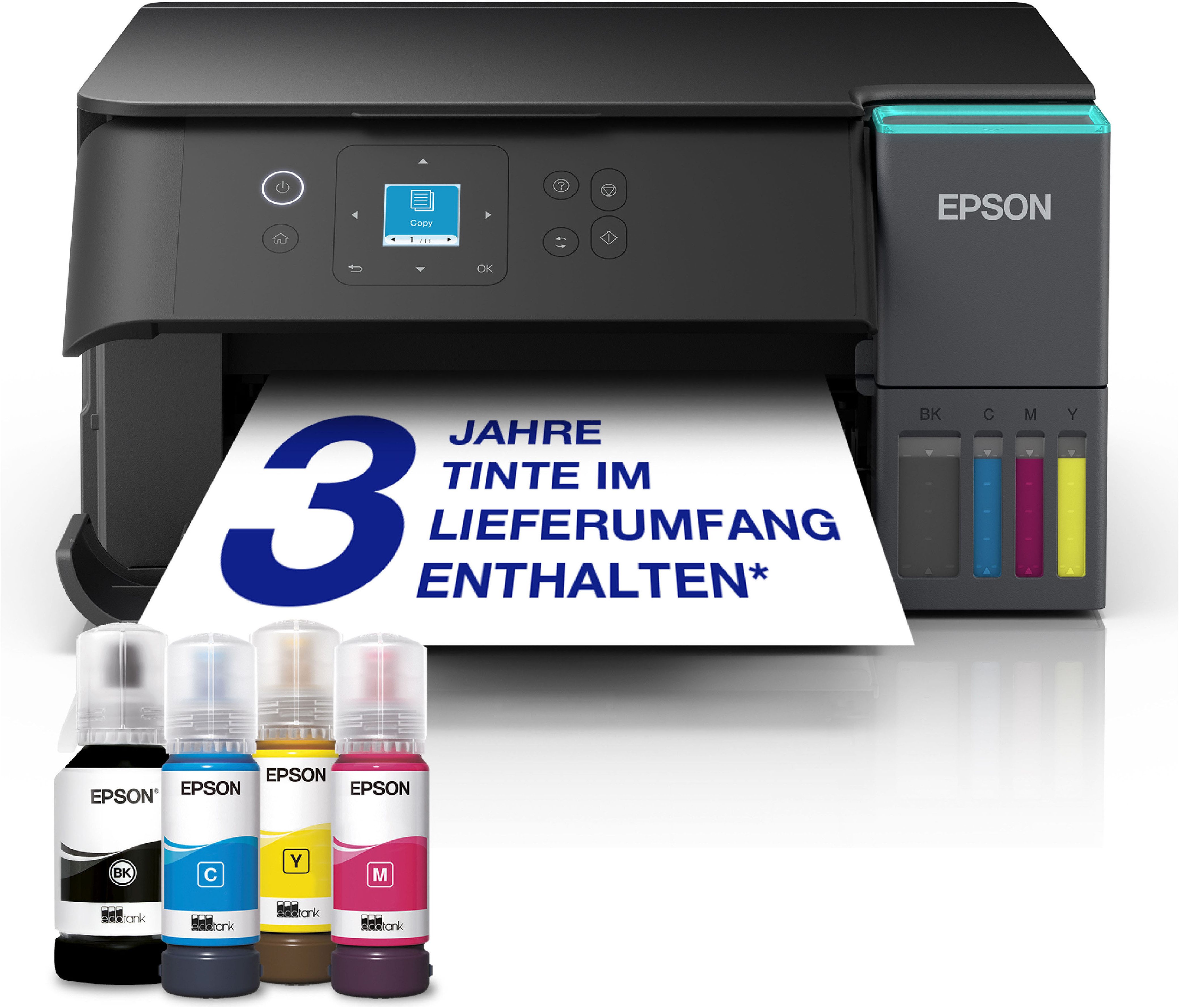 Epson EcoTank ET-2955 Multifunktionsdrucker, (LAN (Ethernet), WLAN (Wi-Fi), Wi-Fi Direct)
