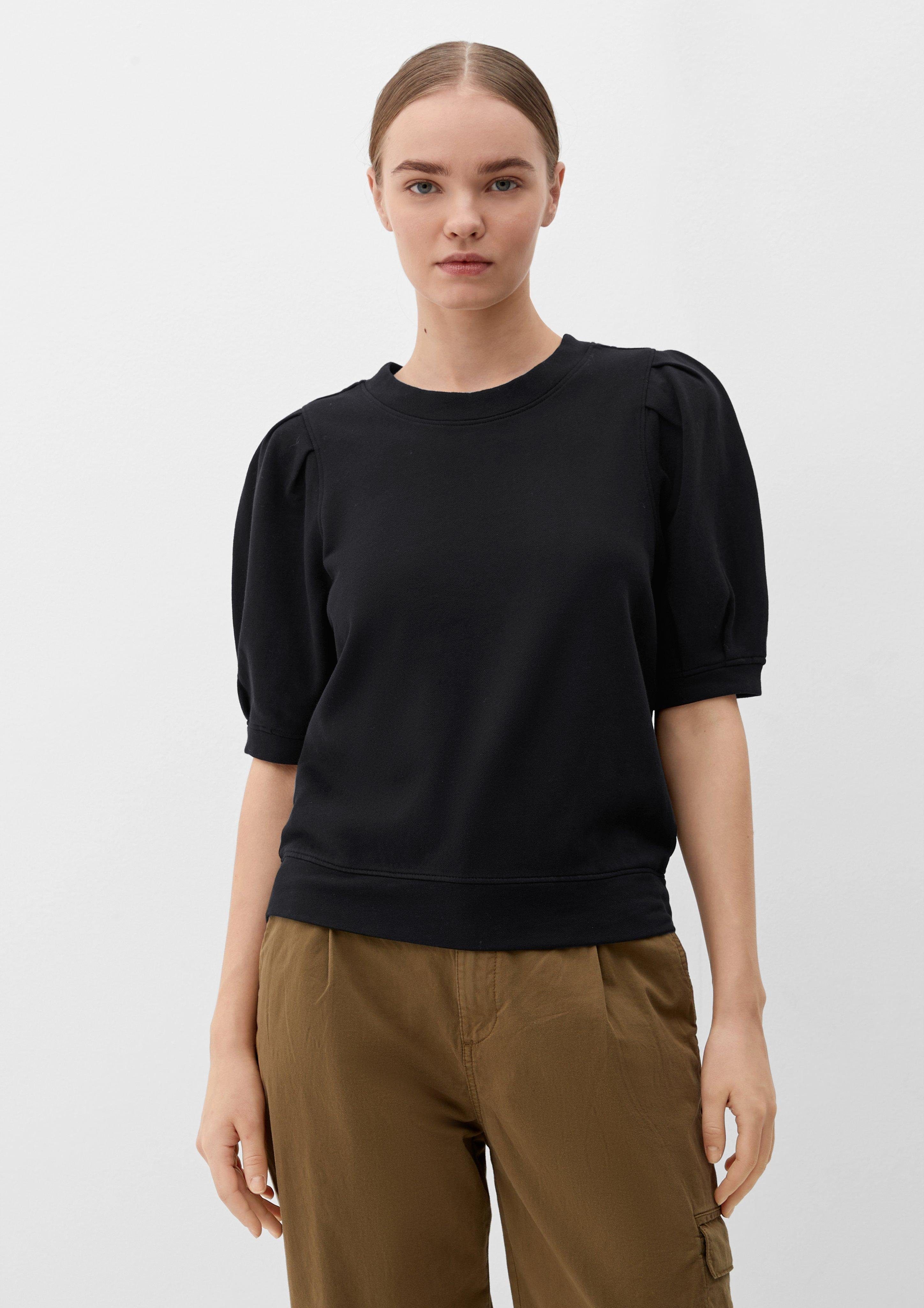 s.Oliver Kurzarmshirt Sweatshirt mit halblangem Arm günstig online kaufen