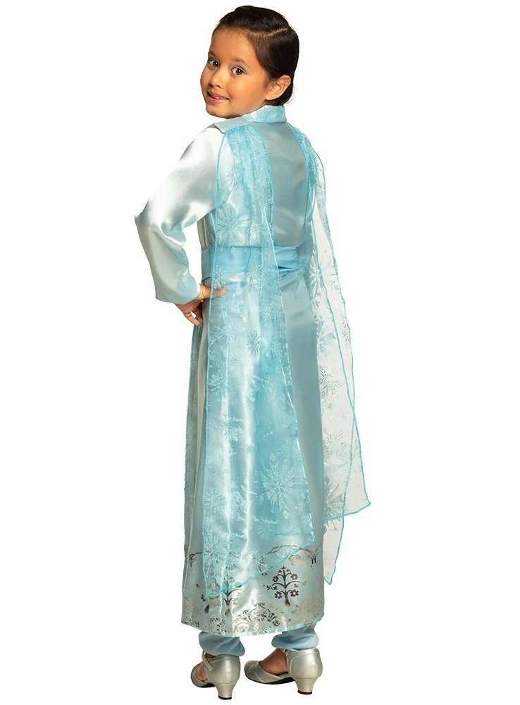 Boland Prinzessin-Kostüm Eisprinzessin Kinderkostüm, Glänzendes, hellblaues Kinderkostüm im Frozen-Look