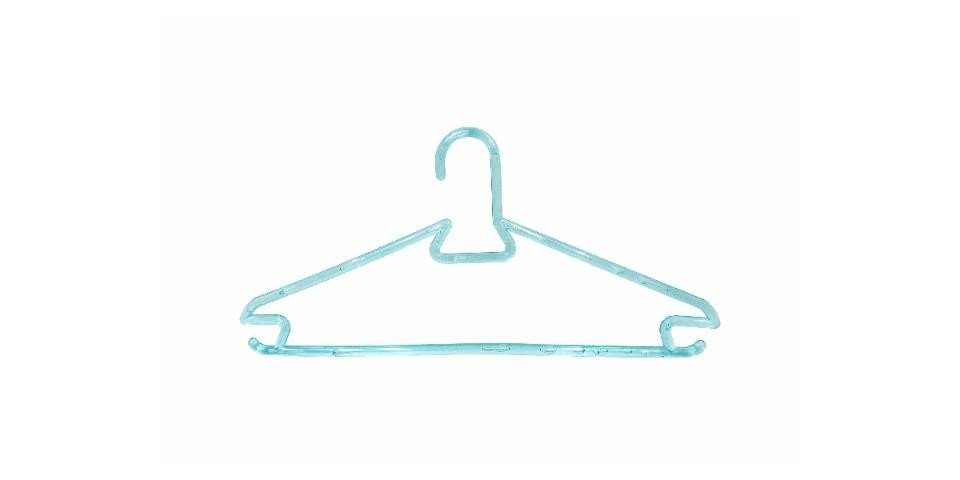 Kleiderbügel TrendLine Kleiderbügel mit Steg Kunststoff blau 5