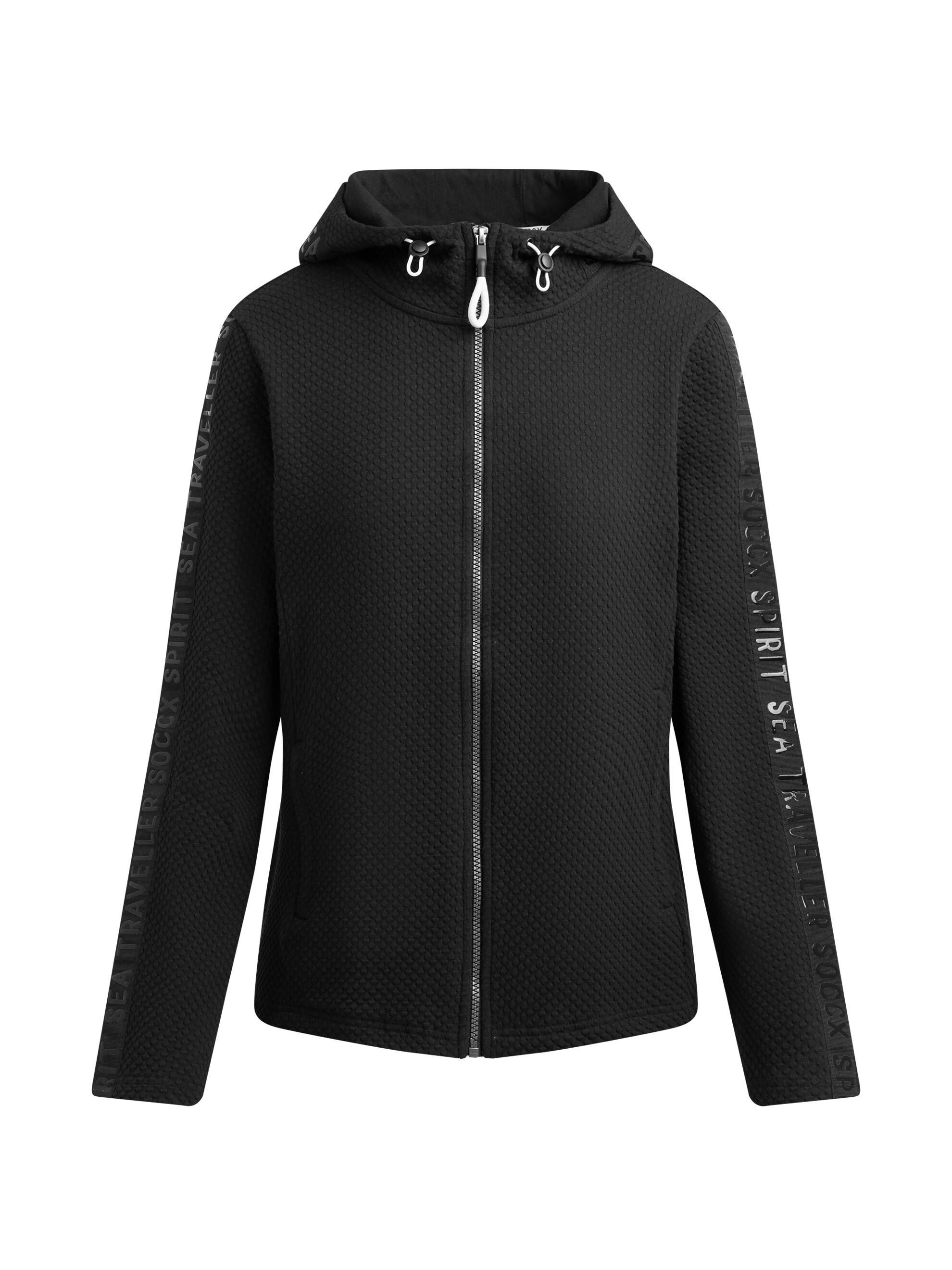 SOCCX Kapuzensweatjacke mit verstellbarer Kapuze – Bild 2 von 5