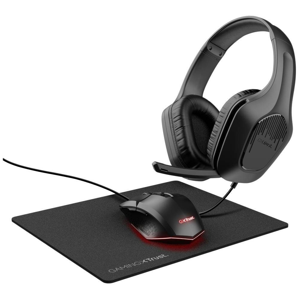 Trust Gaming Bundle - Black 25117 Mäuse (Beleuchtet)